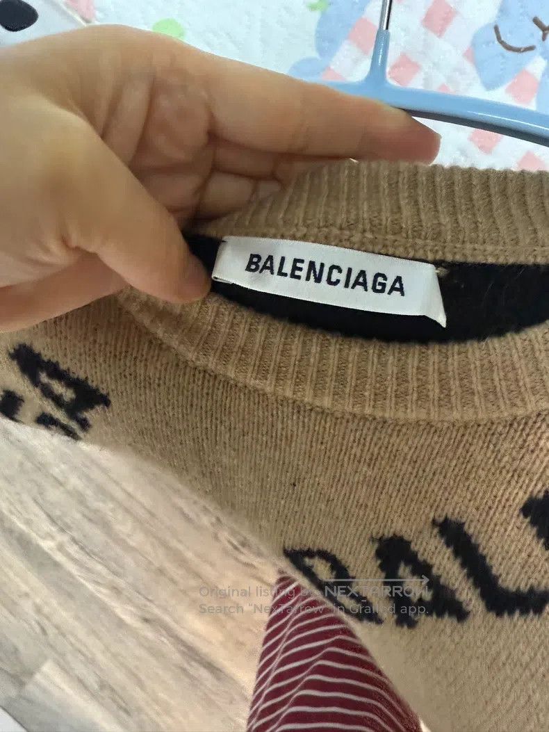 Balenciaga Balenciaga Wool logo long-sleeved sweater Size US S / EU 44-46 / 1 - 3 Thumbnail