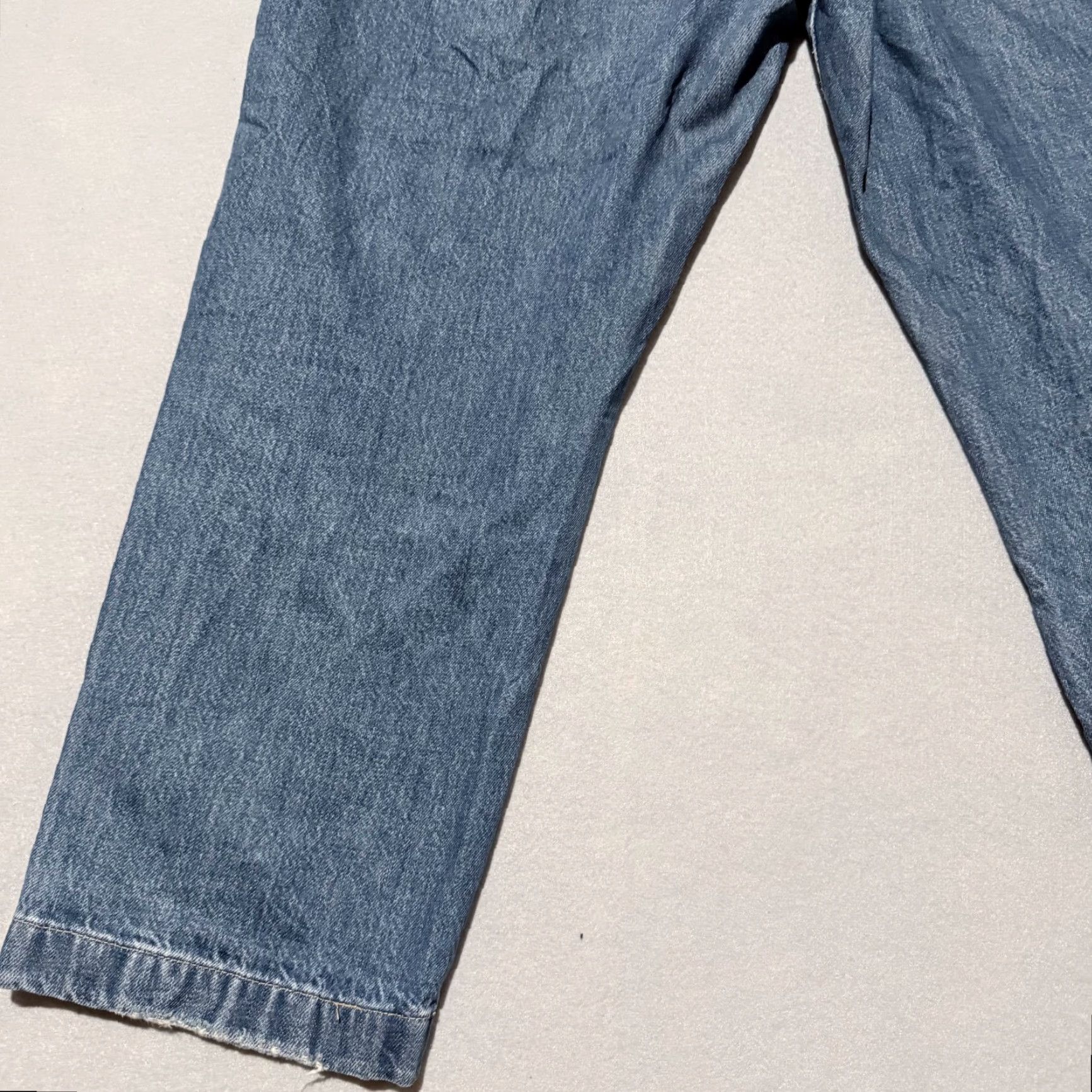 Gap VINTAGE Gap Carpenter Jeans Men's Blue Denim Button Fly Straight Relaxed Fit - 33/16R Size US 33 - 7 Thumbnail