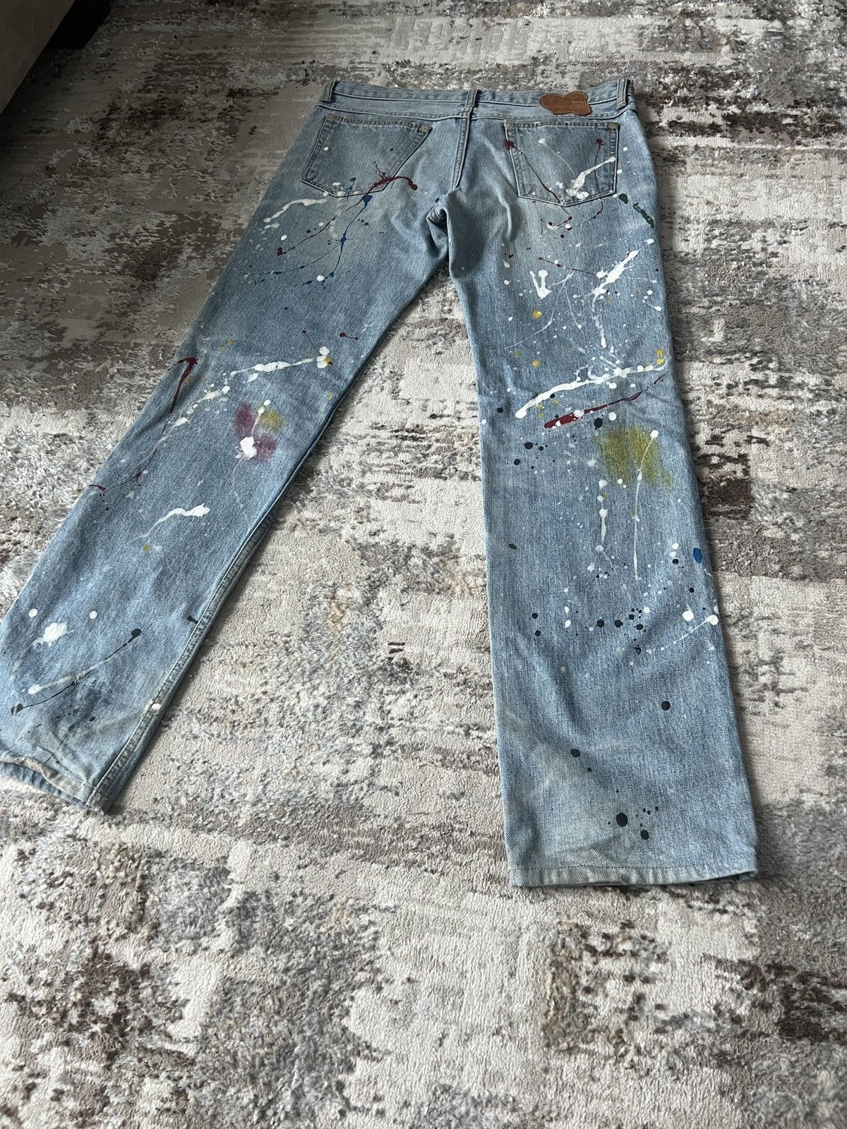 Number (N)ine Number (N)ine SS06 Paint Splatter Denim Size US 32 / EU 48 - 4 Thumbnail