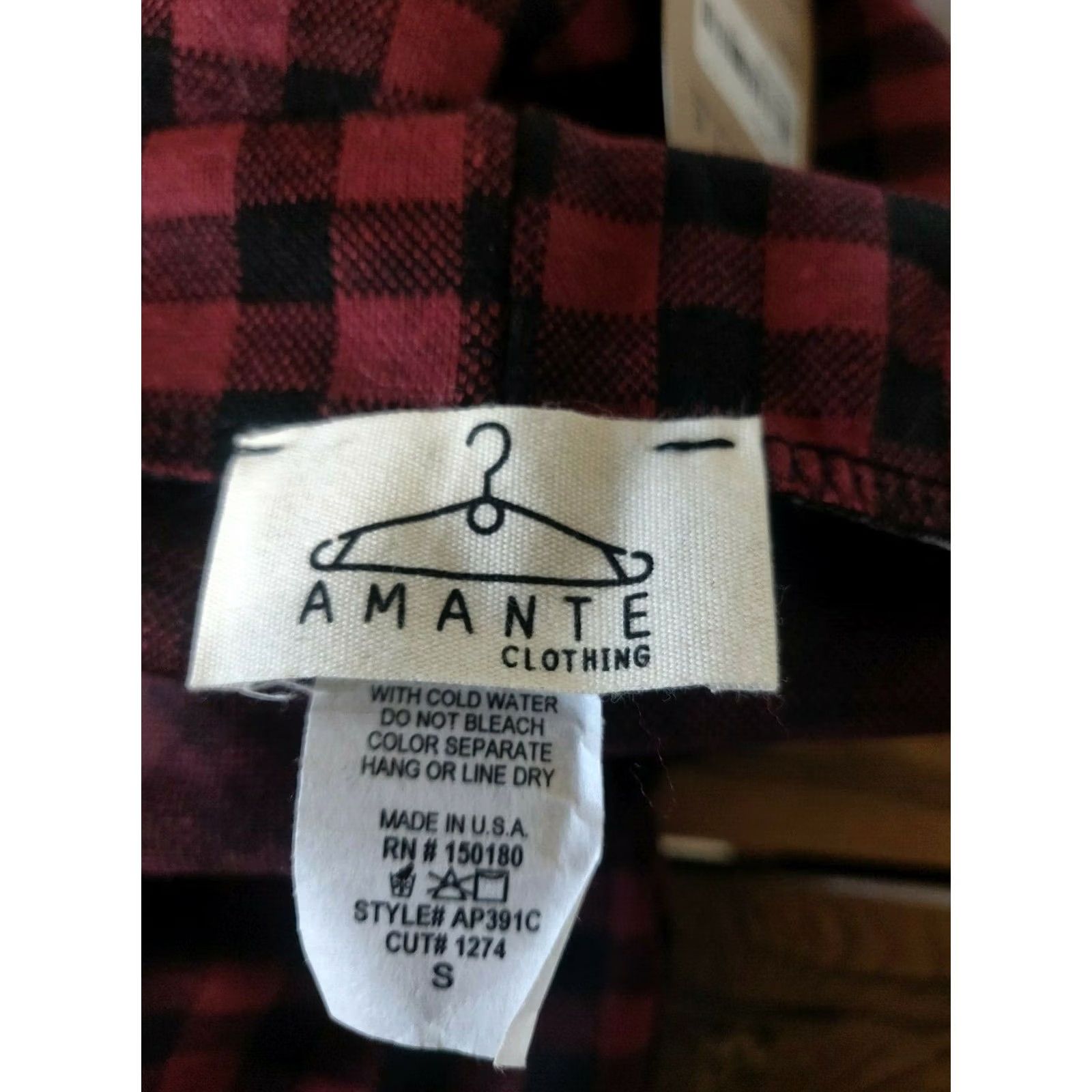 Vintage Amante Clothing Pants Leggings Women S Red Black Plaid Tartan Stretch New Size 28" / US 6 / IT 42 - 4 Thumbnail