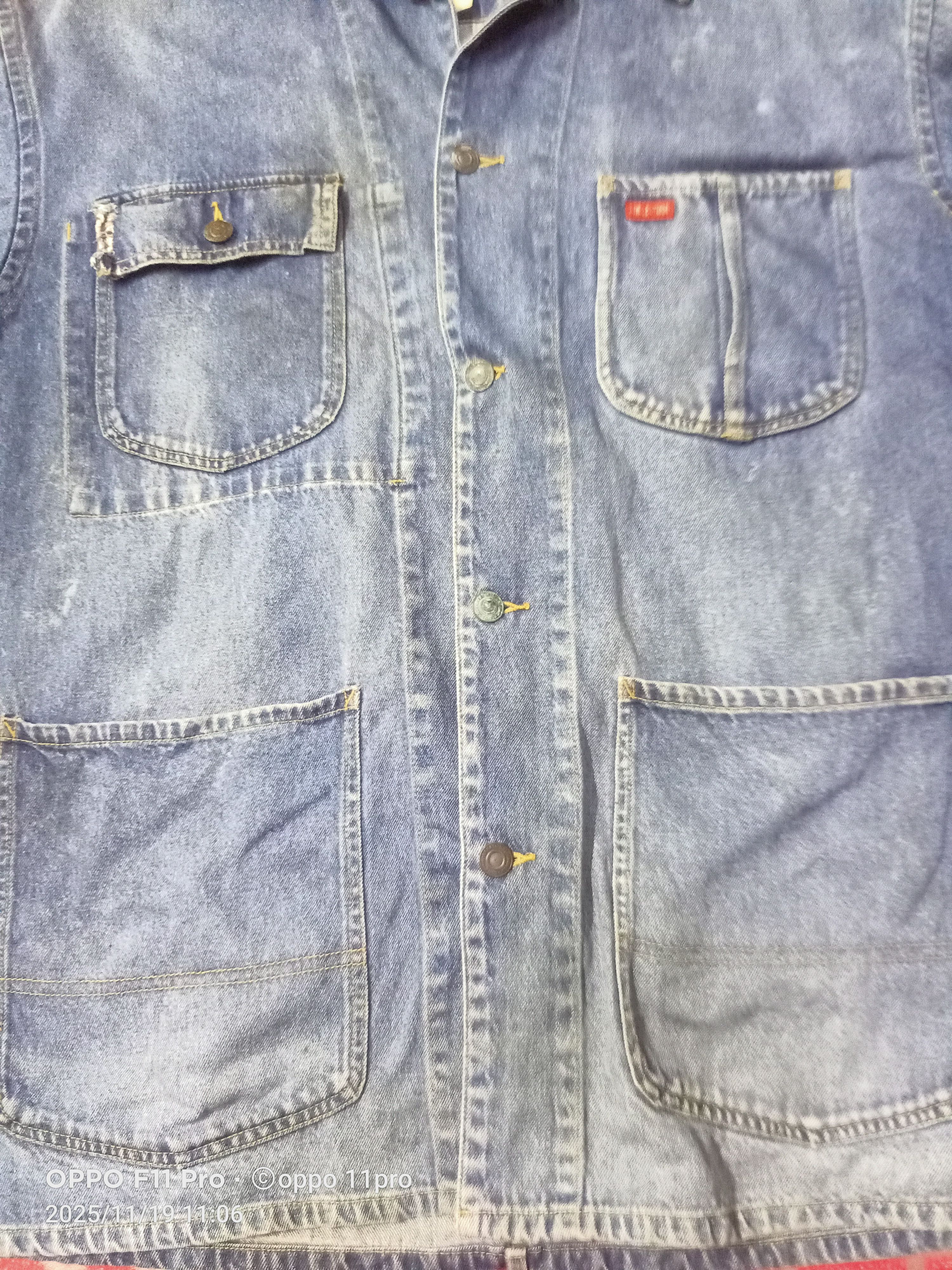 Japanese Brand 🌟Jungle Storm Chore Jacket Jeans Men 🌟 Size US XL / EU 56 / 4 - 6 Thumbnail