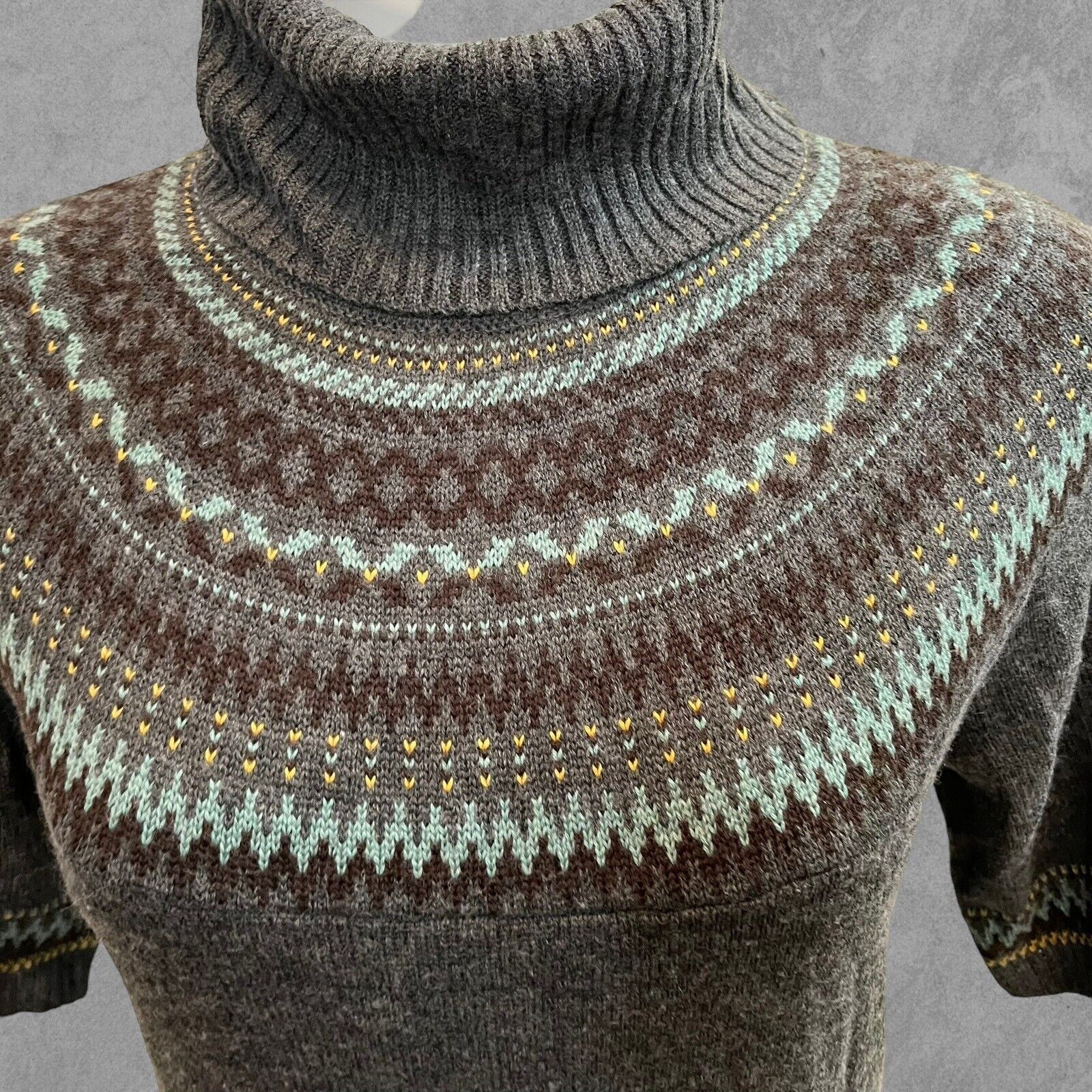 Other Merino Wool Blend Carole Little Sweater Dress Turtleneck Med Size M / US 6-8 / IT 42-44 - 4 Thumbnail