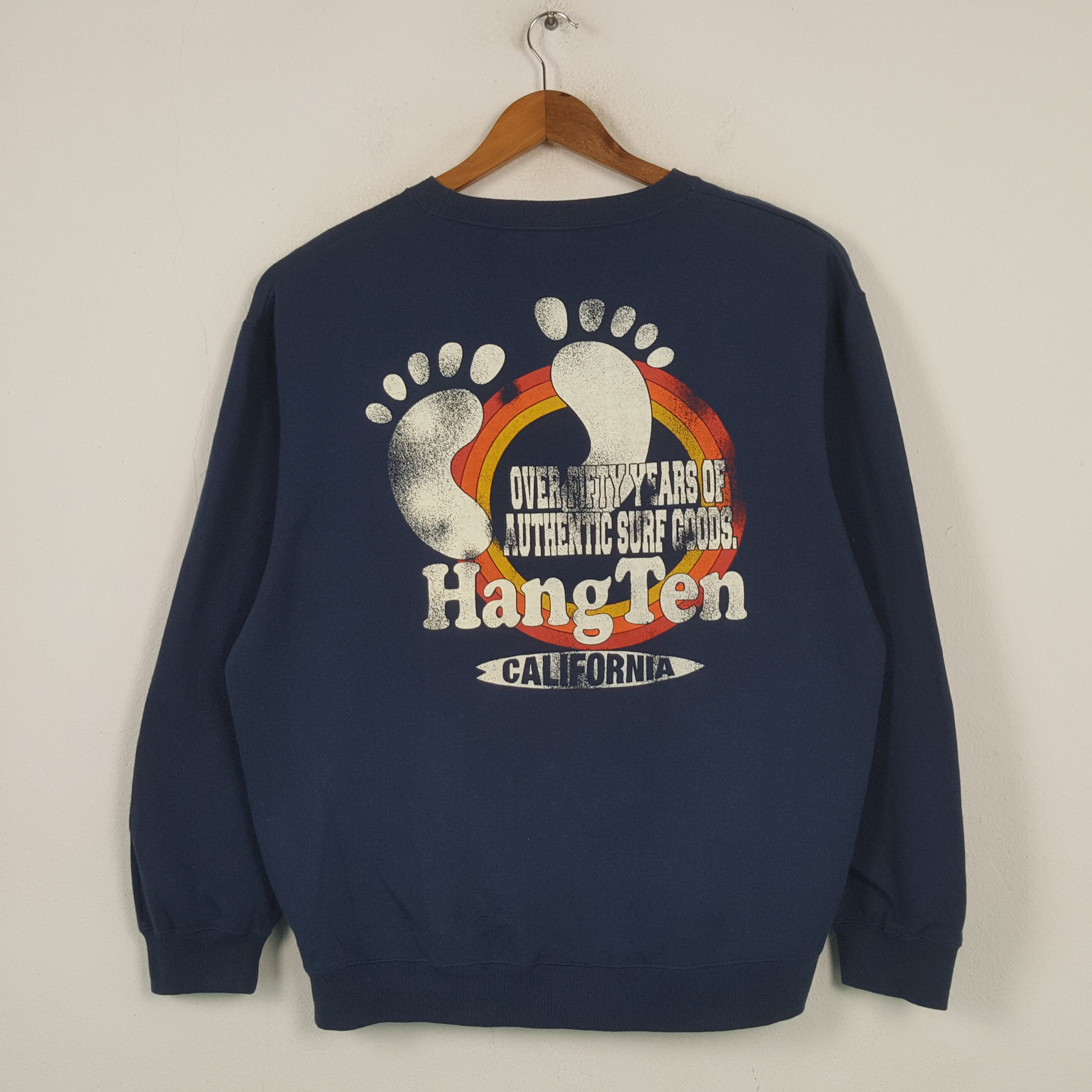 Vintage HANG TEN CALIFORNIA Surfing Style Sweatshirt C296N6