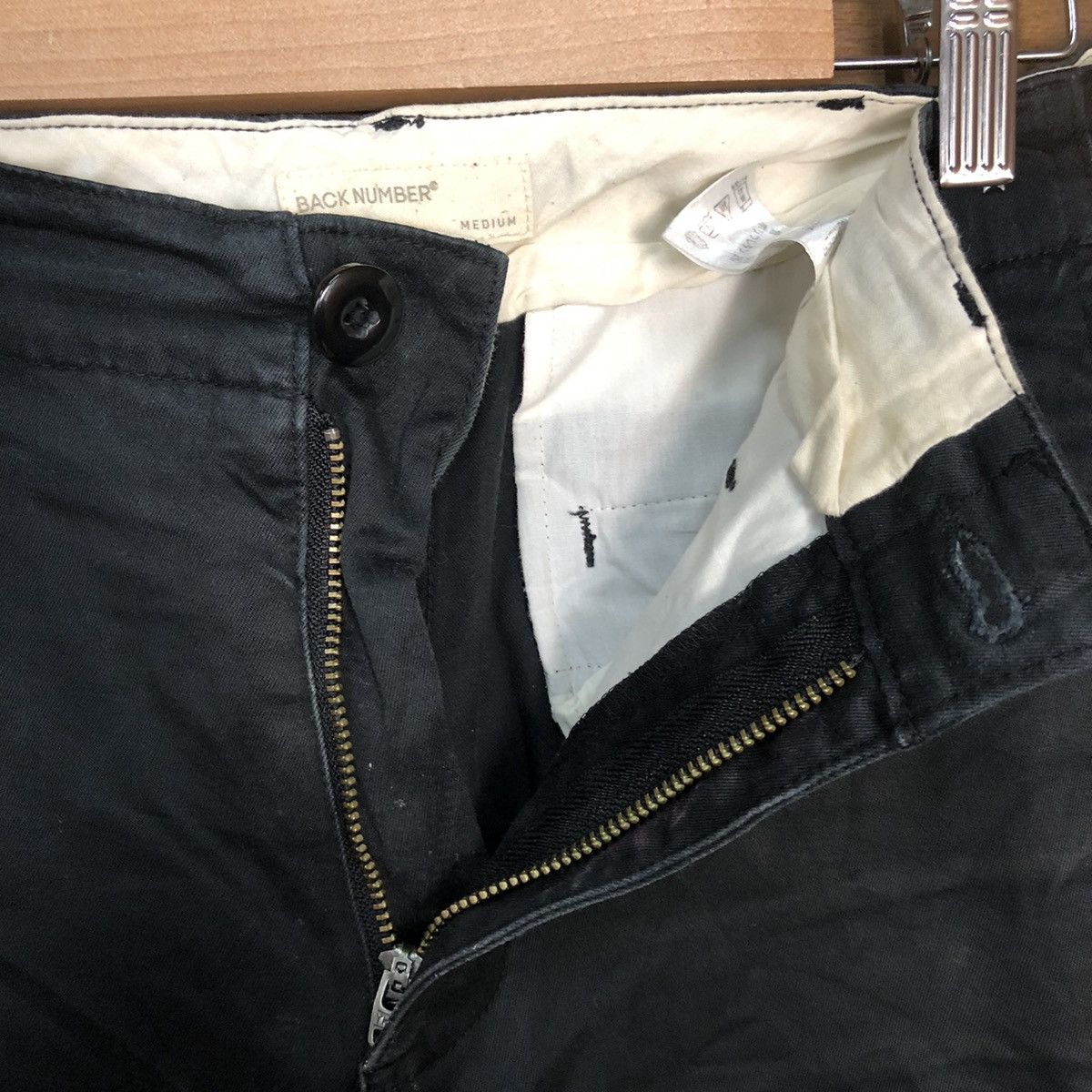 Japanese Brand × Vintage DL Back Number Black Casual Pants #S2796 Size US 29 - 8 Thumbnail