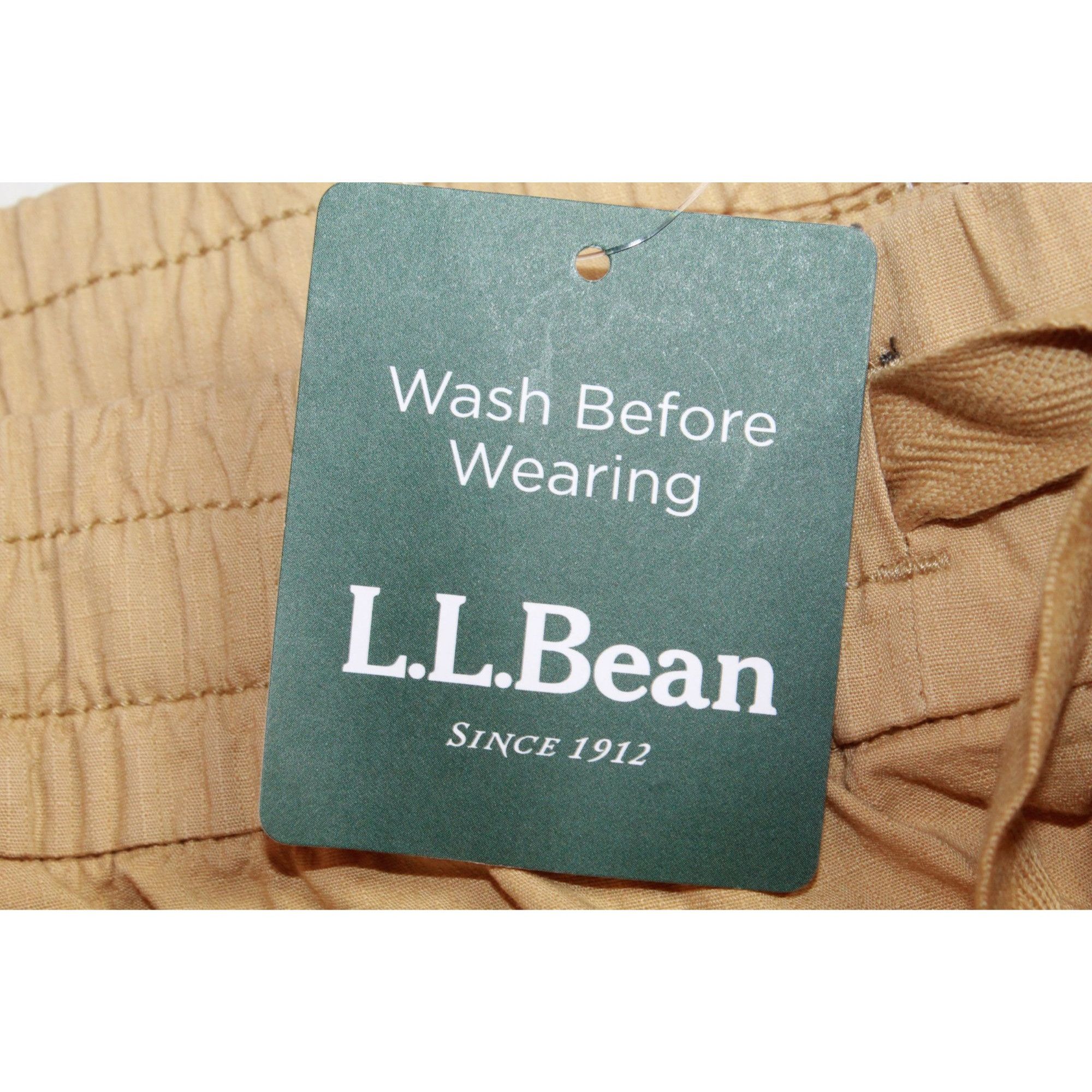 L.L. Bean LL Bean Women’s Pull On Shorts Tan Elastic Waist Drawstring Size 42" / US 20 - 7 Thumbnail