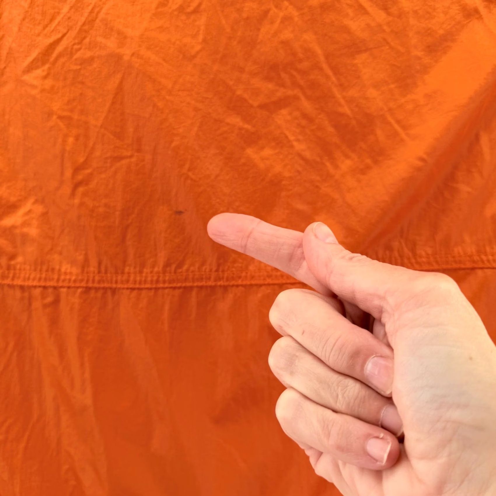Vintage Zenergy Chico's Jacket Orange Three-Quarter Sleeve Lightweight Nylon Button Front Pocket - Women XL Size XL / US 12-14 / IT 48-50 - 8 Thumbnail