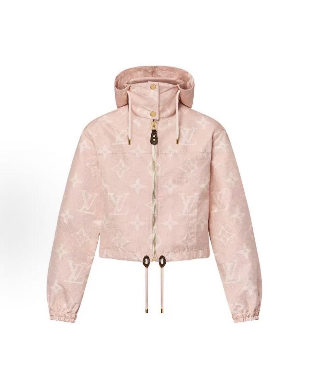 Louis Vuitton LV Full Logo Pink Coat Size S / US 4 / IT 40 - 1 Thumbnail