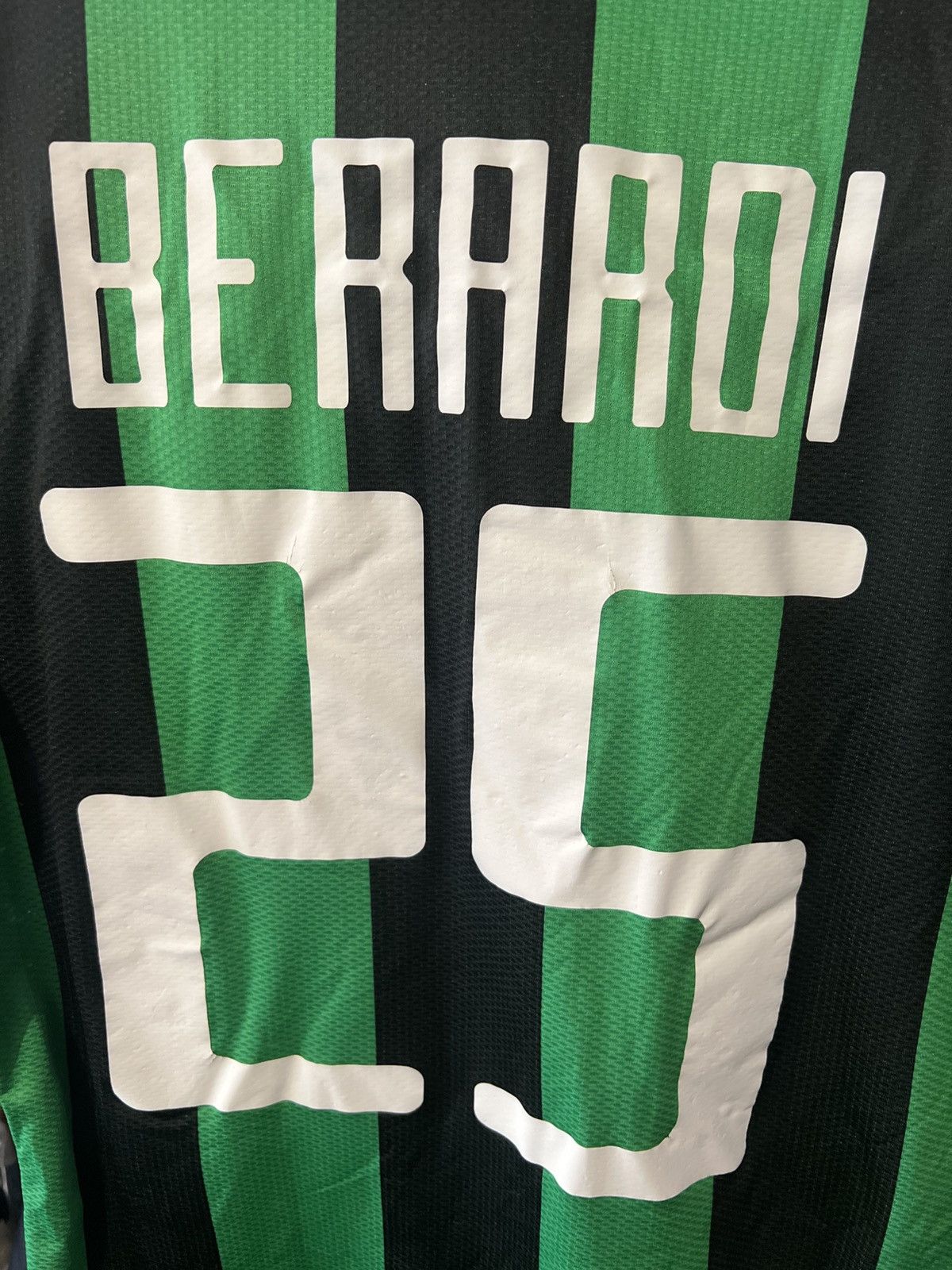 Kappa × Vintage 2015/2016 KAPPA FC SASSUOLO #25 BERARDI HOME FOOTBALL SHITT Size US M / EU 48-50 / 2 - 10 Thumbnail