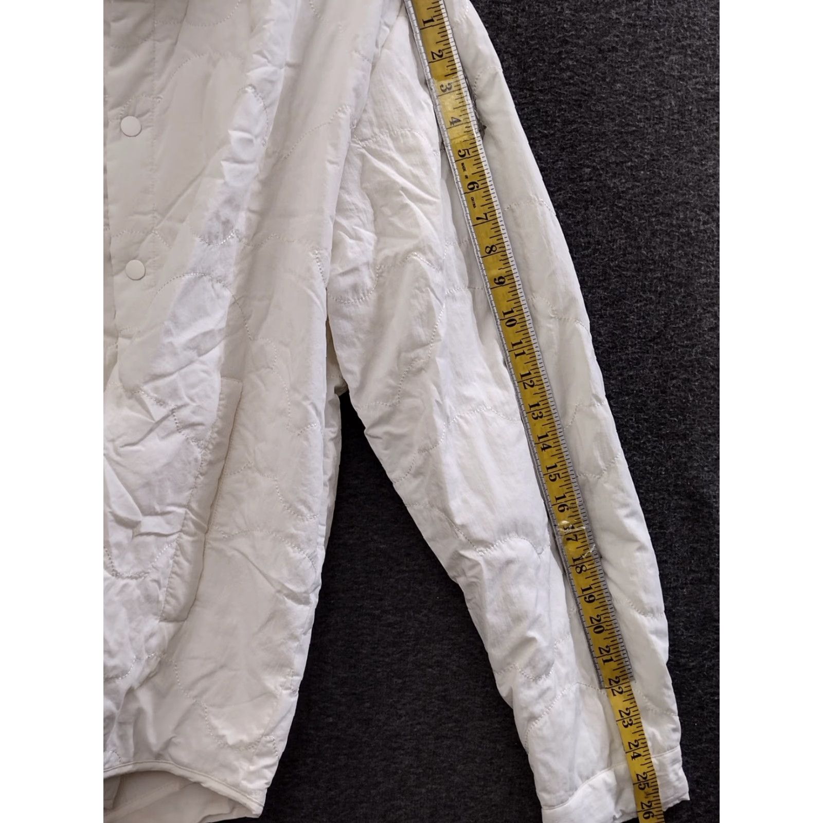 Vintage Stylus x LaDarius Campbell Men's Jacket Adult XXL Ivory Pockets Inner Nylon Snap Closure Solid Pattern Button-Down Collar Mid-Length Pockets Rain Coat Size US XXL / EU 58 / 5 - 5 Thumbnail