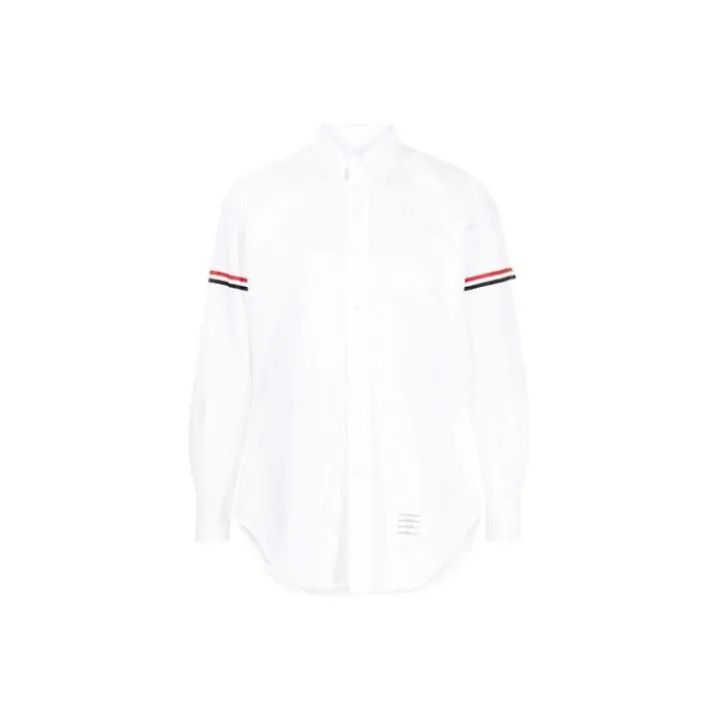 Thom Browne Thom Browne Striped Long Sleeve Shirt for Men Size US S / EU 44-46 / 1 - 1 Thumbnail