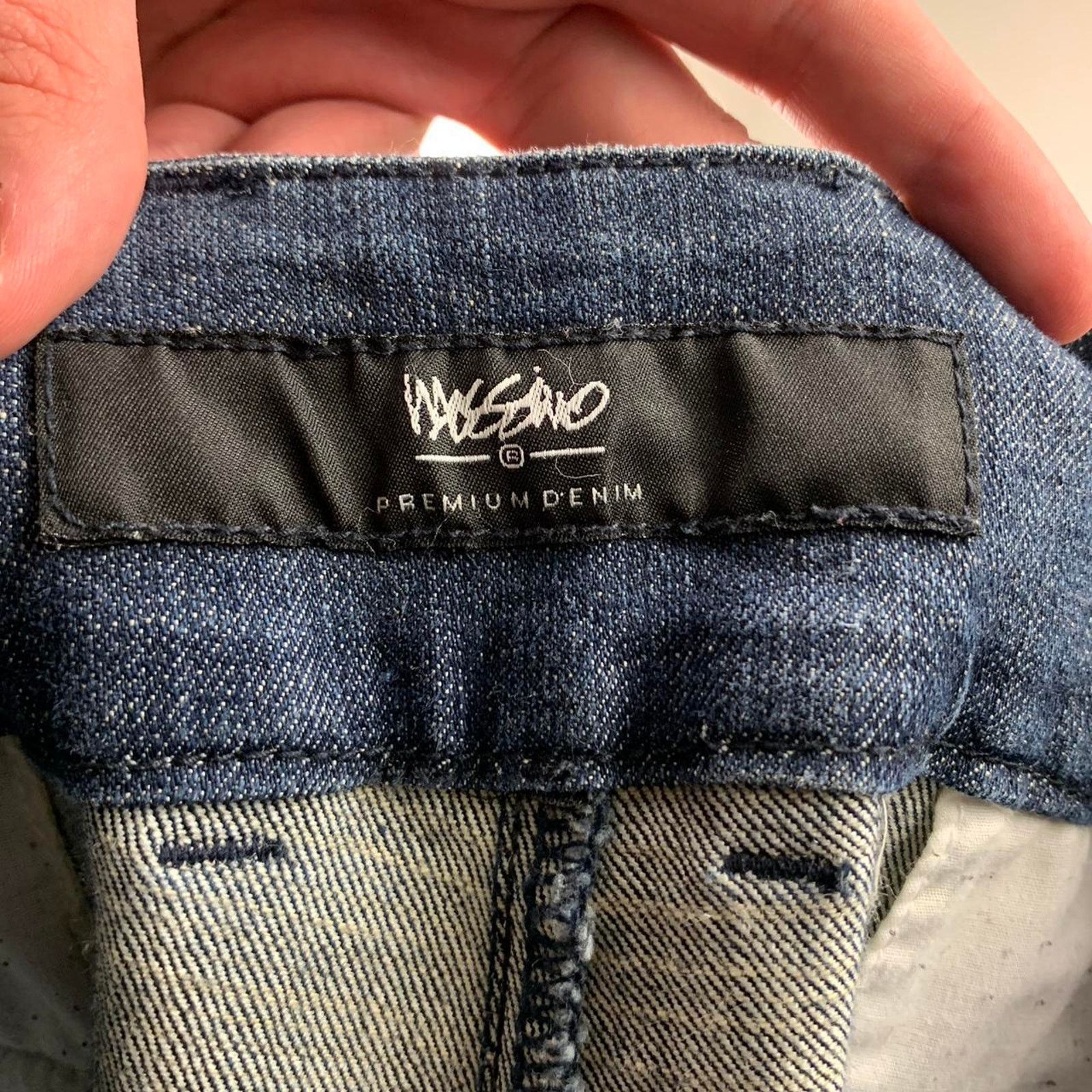 Mossimo × Vintage Vintage 90s Mossimo Low Waisted Flared Blue Jeans Size 37" - 5 Thumbnail