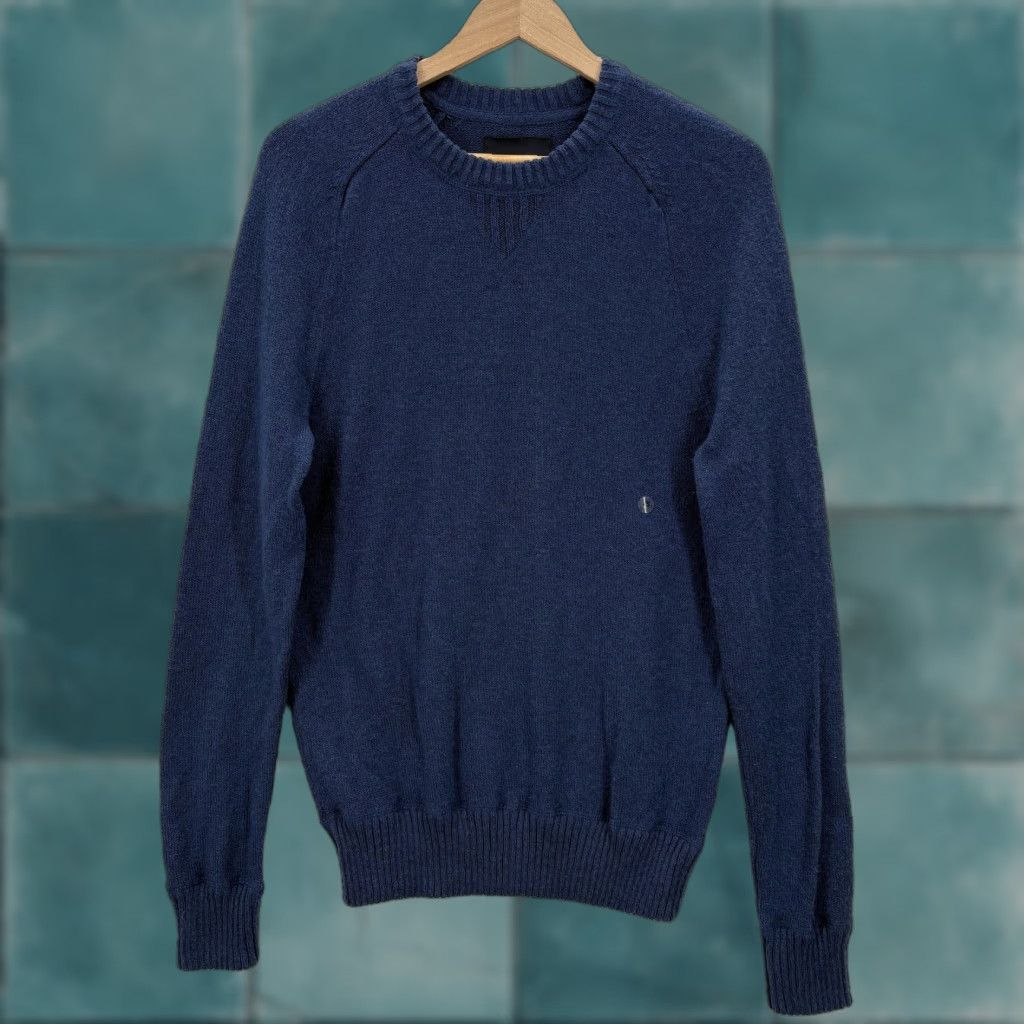American Eagle Outfitters American Eagle Sweater Mens XS Blue Cotton Blend Crewneck Knit Pullover Casual Size US XS / EU 42 / 0 - 1 Thumbnail