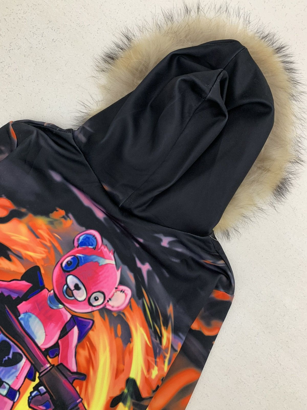 Japanese Brand AOP PRINTED FUR HOODIE IFSIXWASNINE LGB STYLE Size US L / EU 52-54 / 3 - 16 Thumbnail