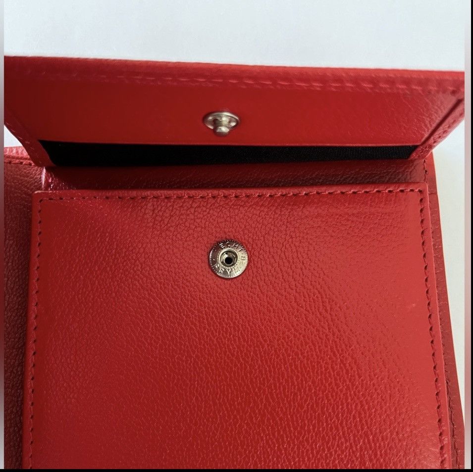 Japanese Brand hide k 1896 RFID Blocking Bifold Leather Red Wallet Size ONE SIZE - 10 Thumbnail