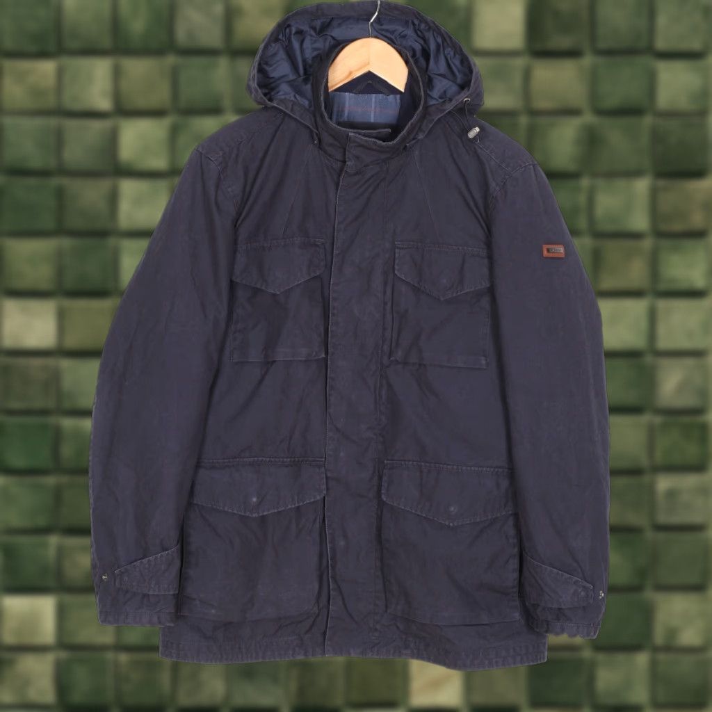 Hackett HACKETT London BEESWAX Hooded Parka Jacket Men M MJ6488 Size US M / EU 48-50 / 2 - 1 Thumbnail