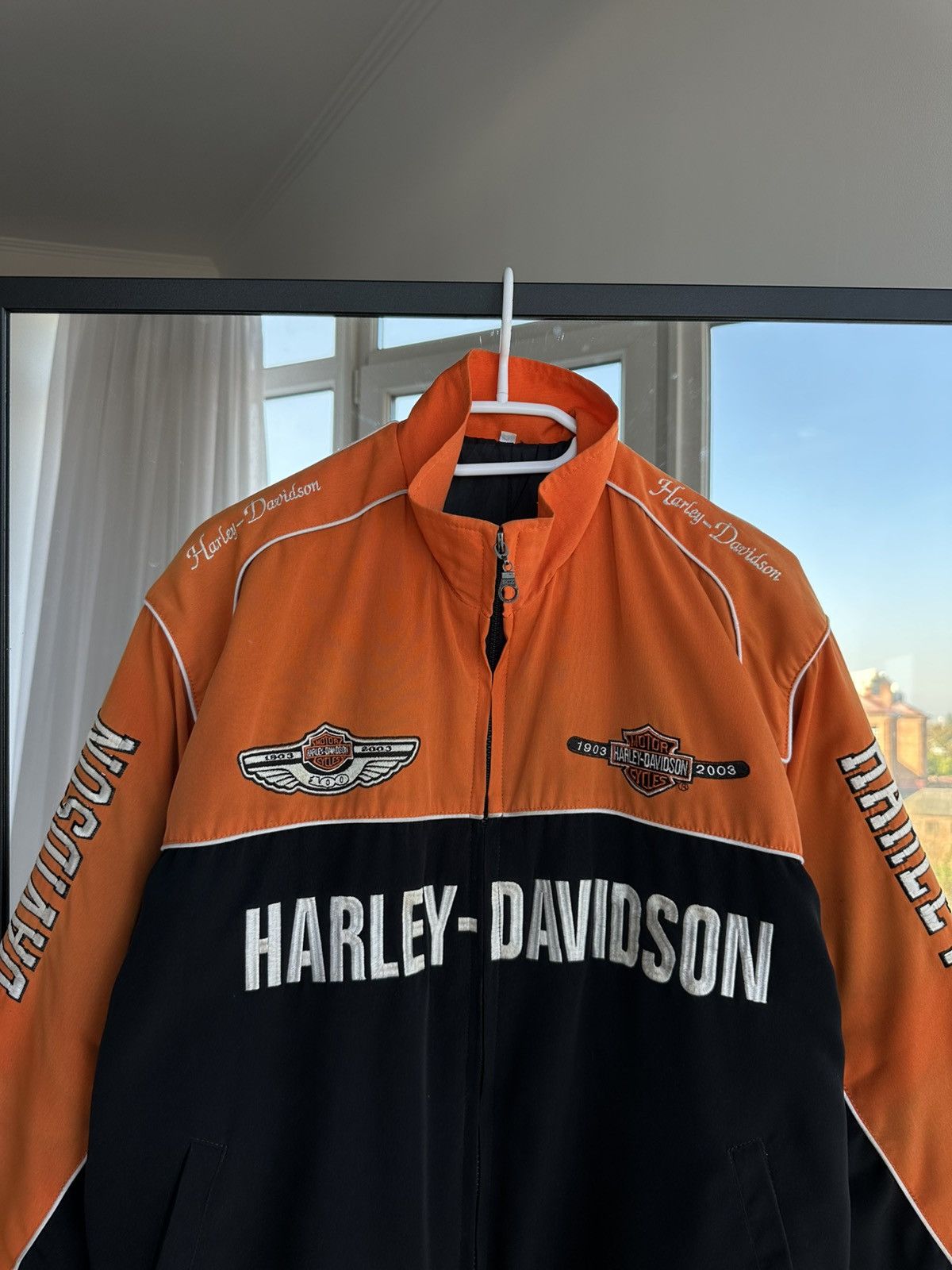 Harley Davidson Vintage Harley-Davidson Moto Racing Mens Jacket Size US M / EU 48-50 / 2 - 2 Thumbnail