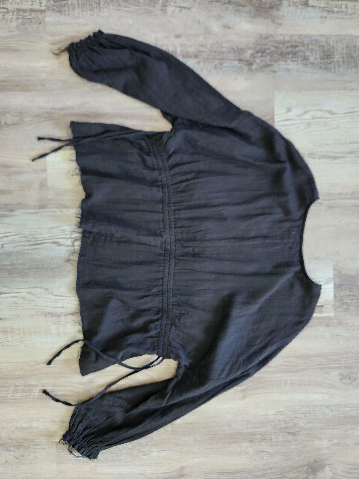 Designer True Craft Womens Top 3x Plus Size Black Boho V Neck Hippie Size 3XL / US 20-22 - 8 Thumbnail