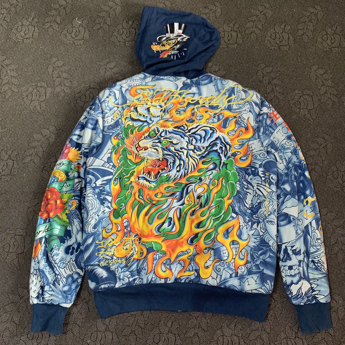Christian Audigier × Ed Hardy × Japanese Brand 🚨🚨White Big