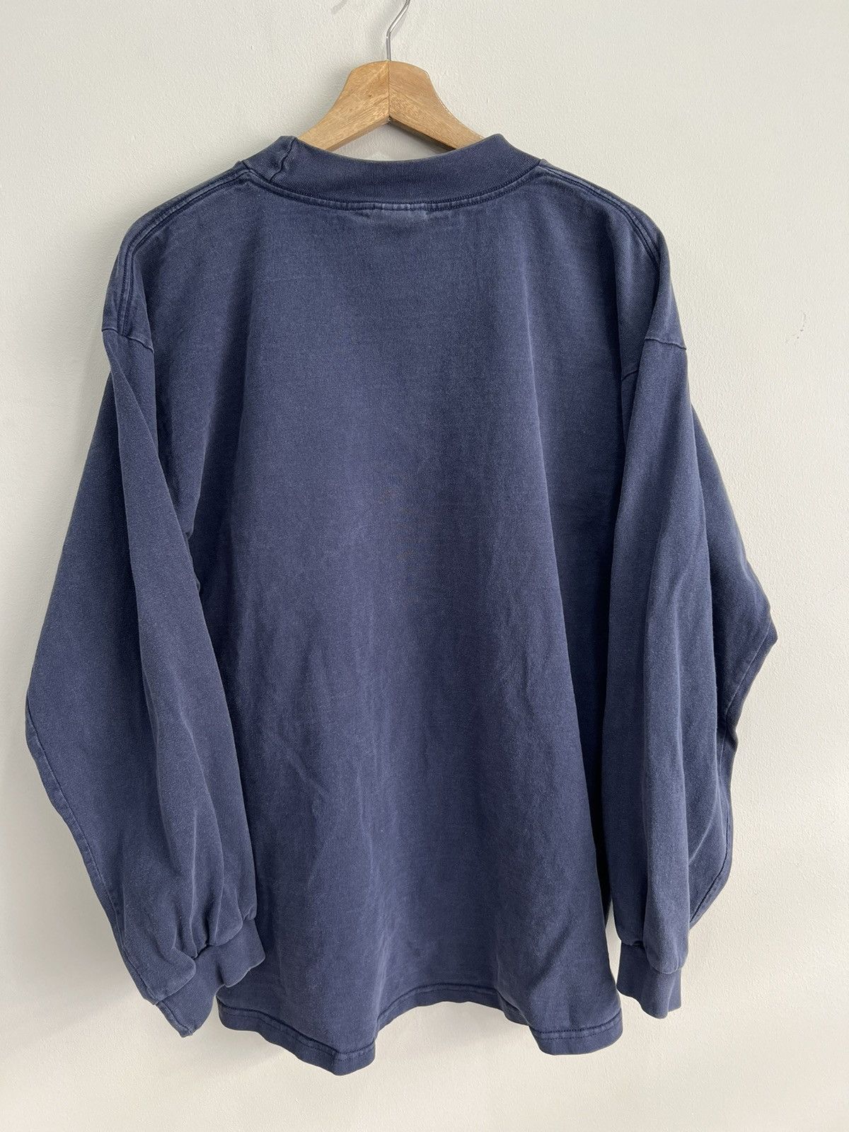 Nike Vintage Nike Mock Neck Longsleeve shirt swoosh check Size US XL / EU 56 / 4 - 4 Thumbnail