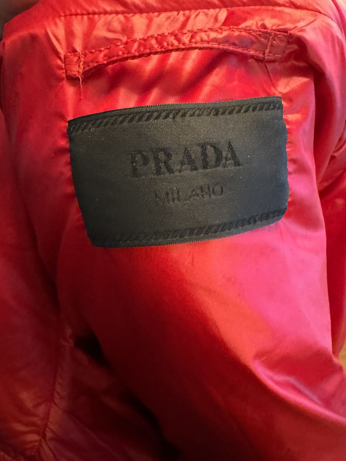 Prada ***RARE PRADA CROPPED RED-NYLON DOWN JACKET Size US XXL / EU 58 / 5 - 3 Thumbnail
