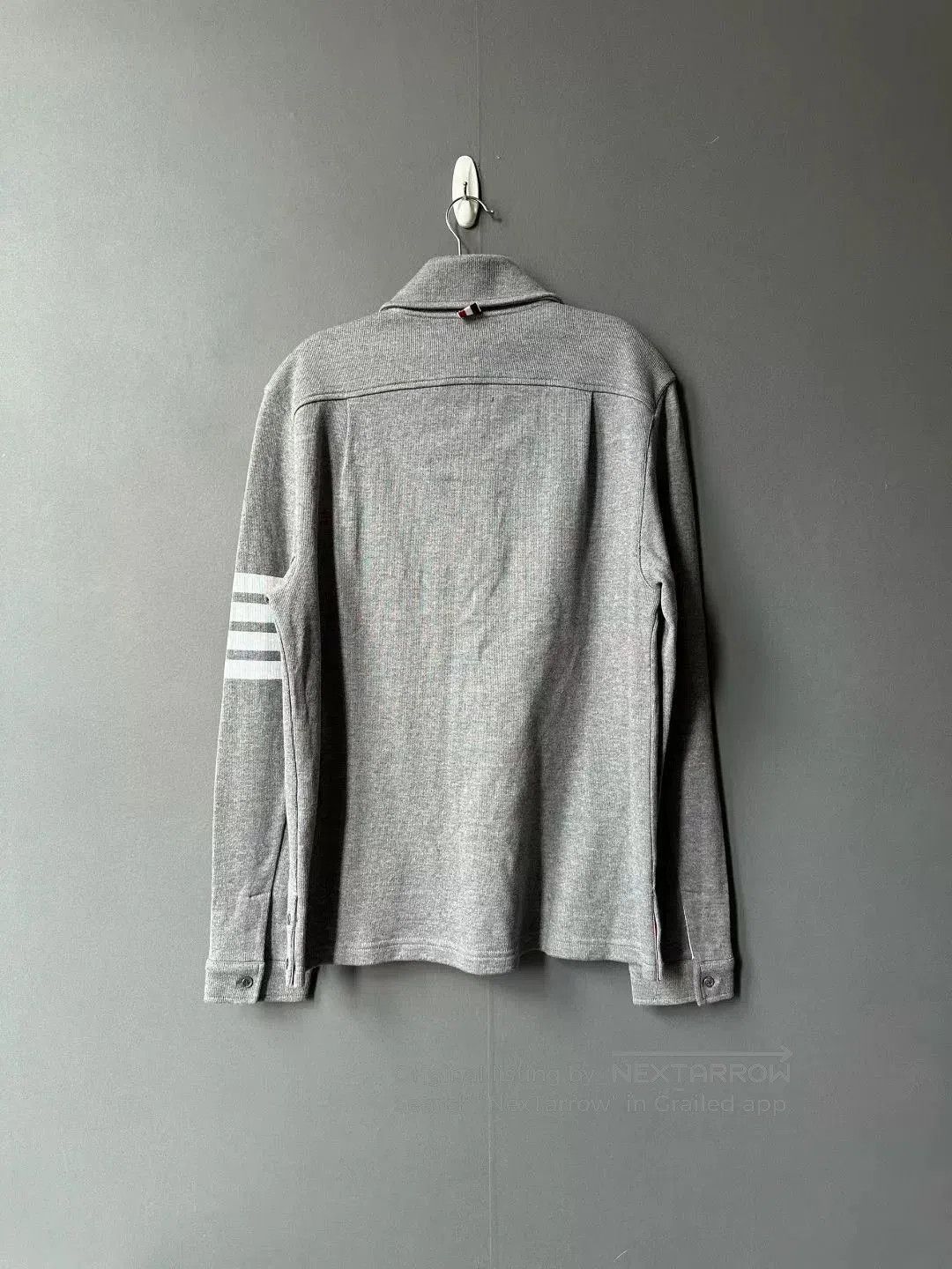 Thom Browne Thom Browne Gray Knit Shirt Jacket. Size US M / EU 48-50 / 2 - 2 Thumbnail