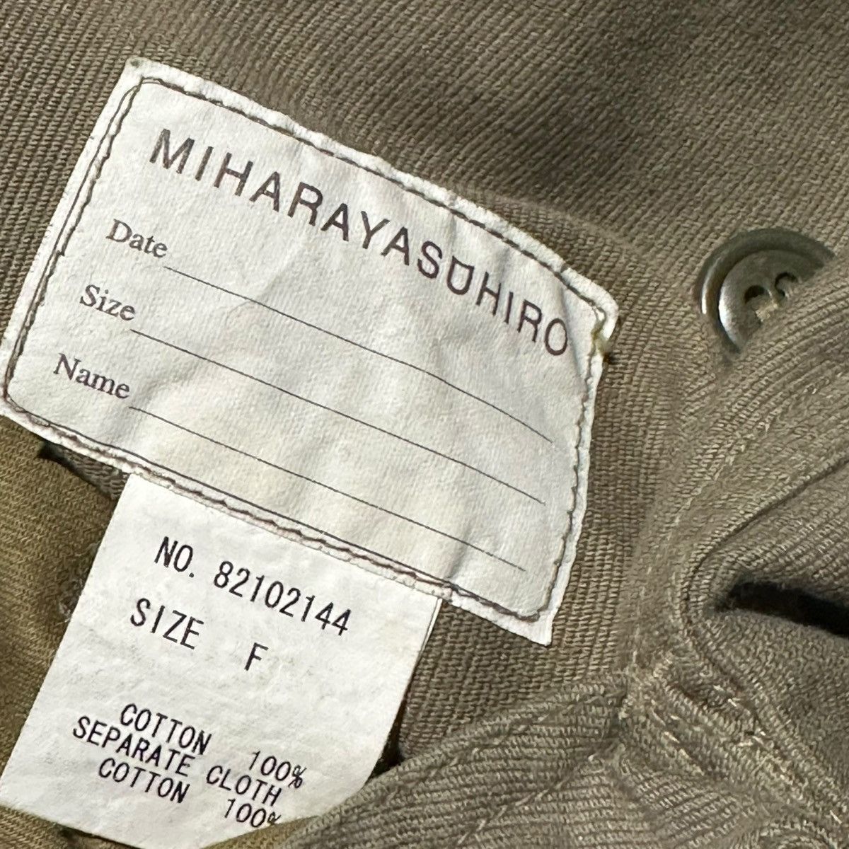 Maison MIHARA YASUHIRO Deconstructed adjustable cargo Size US 31 - 3 Thumbnail