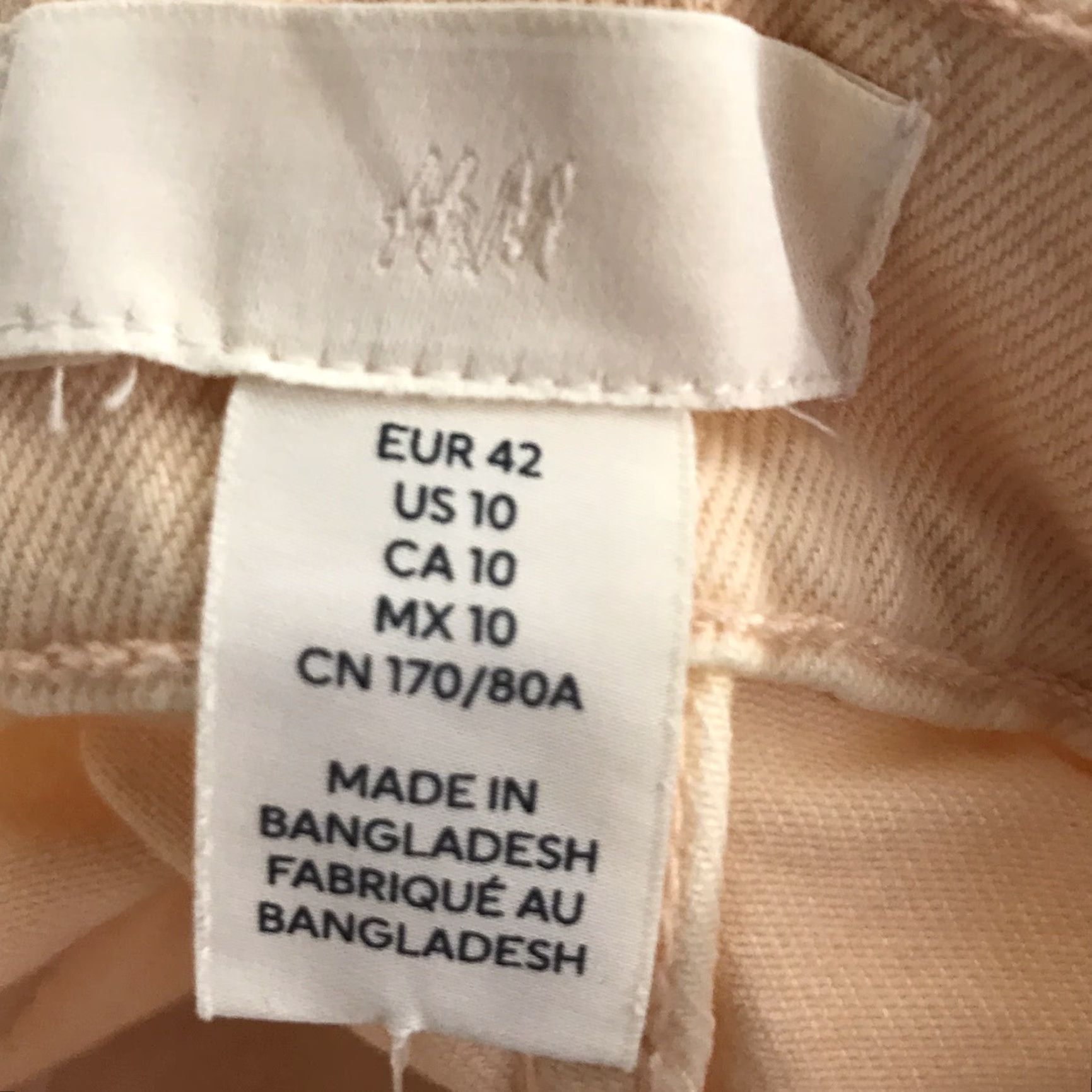 H&M VINTAGE H&M Denim Shorts Womens Size 10 Peach Casual Summer 90s Fashion Size 32" / US 10 / IT 46 - 3 Thumbnail