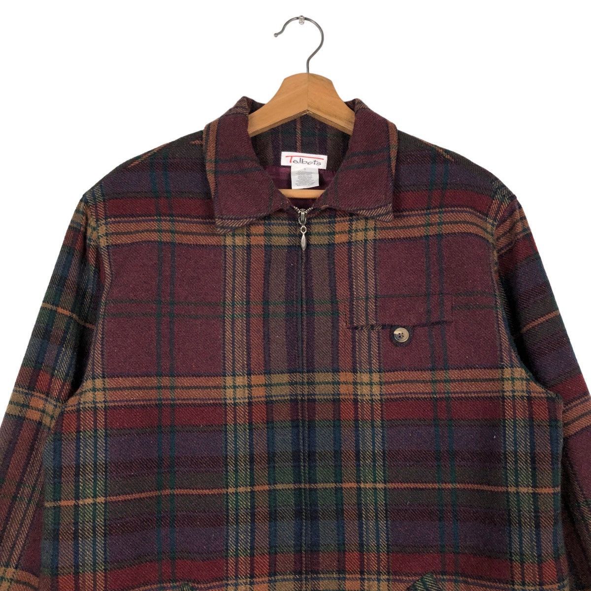 Issey Miyake 🔥Vintage Wool Work Chore Jacket Talbots Japan Tartan Design Size US S / EU 44-46 / 1 - 3 Thumbnail