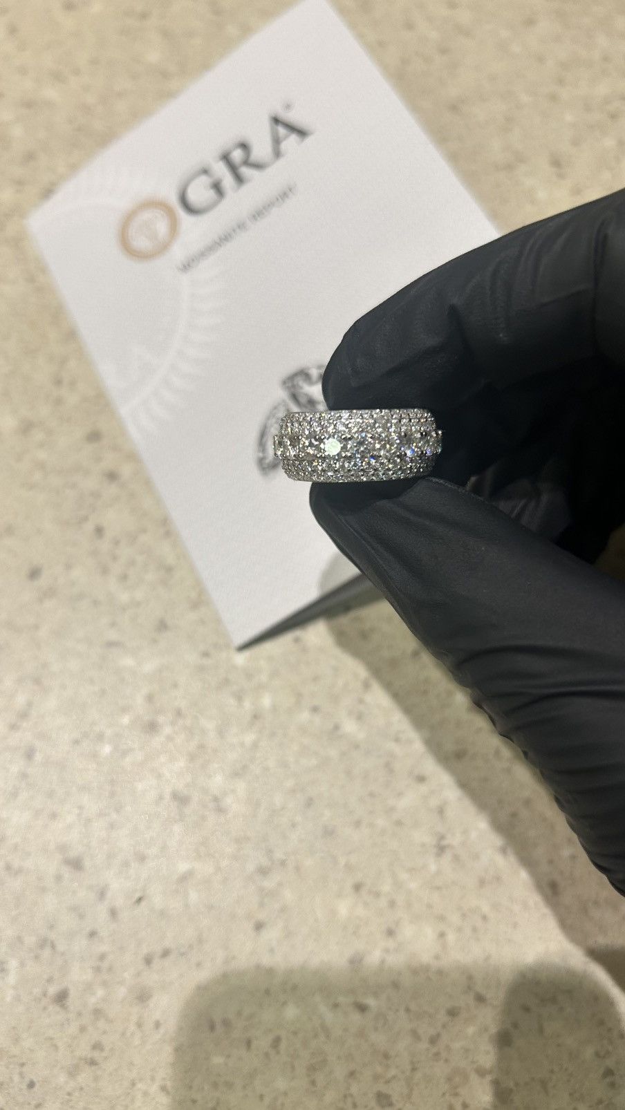 Jewelry MenS Moissanite Ring in Silver, Men's