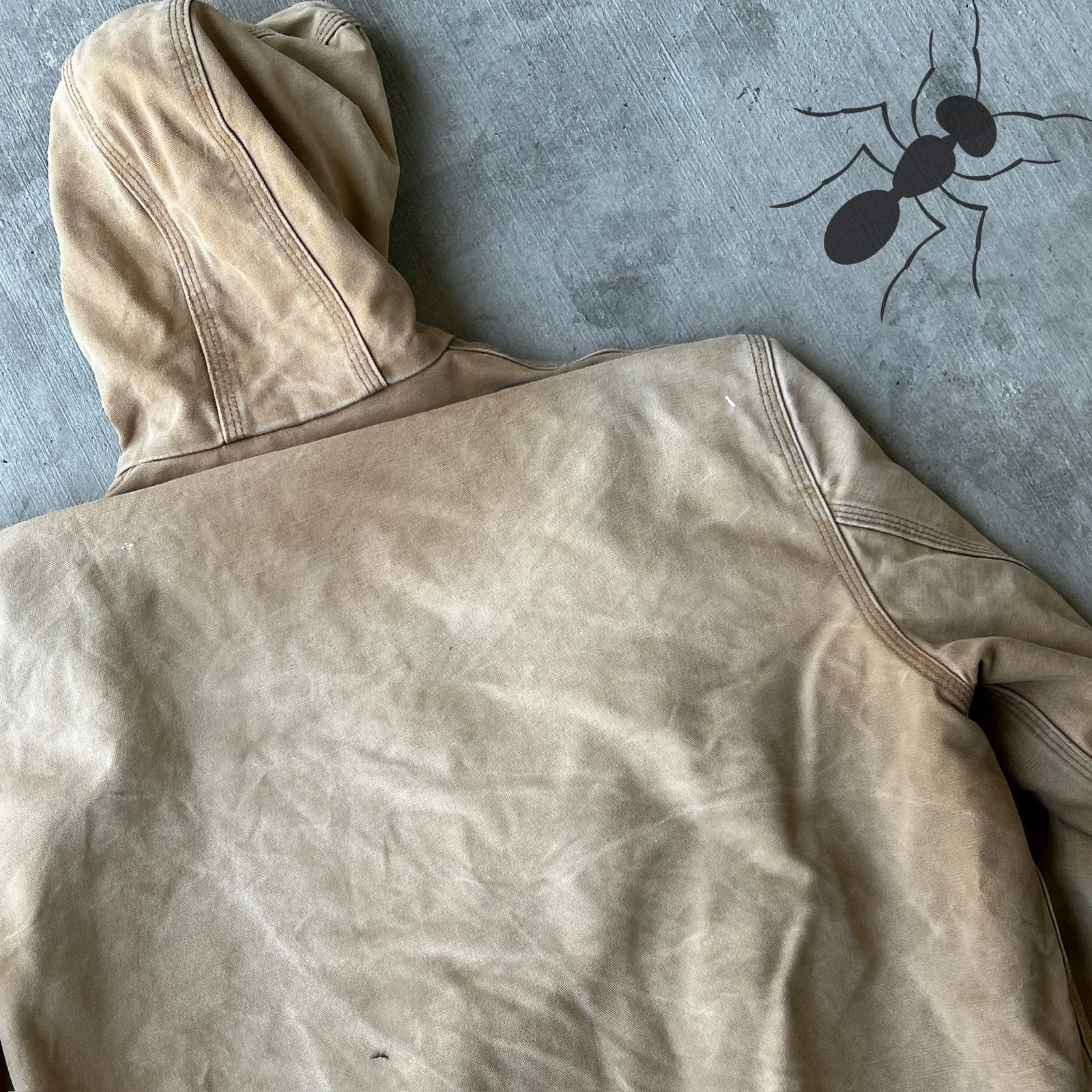 Carhartt × Vintage Carhartt J158 BRN brown hooded work wear jacket Size US L / EU 52-54 / 3 - 5 Thumbnail