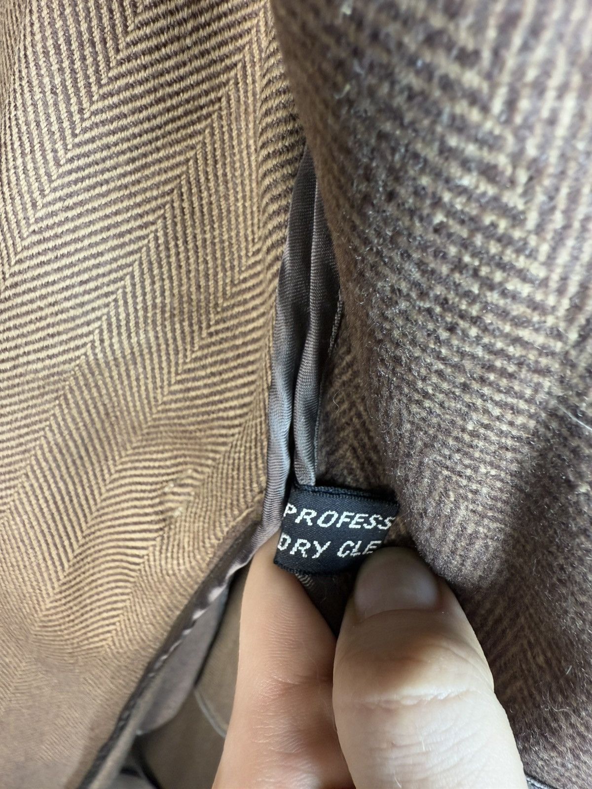 Yves Saint Laurent Wool YSL Coat Heavy Brown Soft Camel France Size US L / EU 52-54 / 3 - 8 Thumbnail
