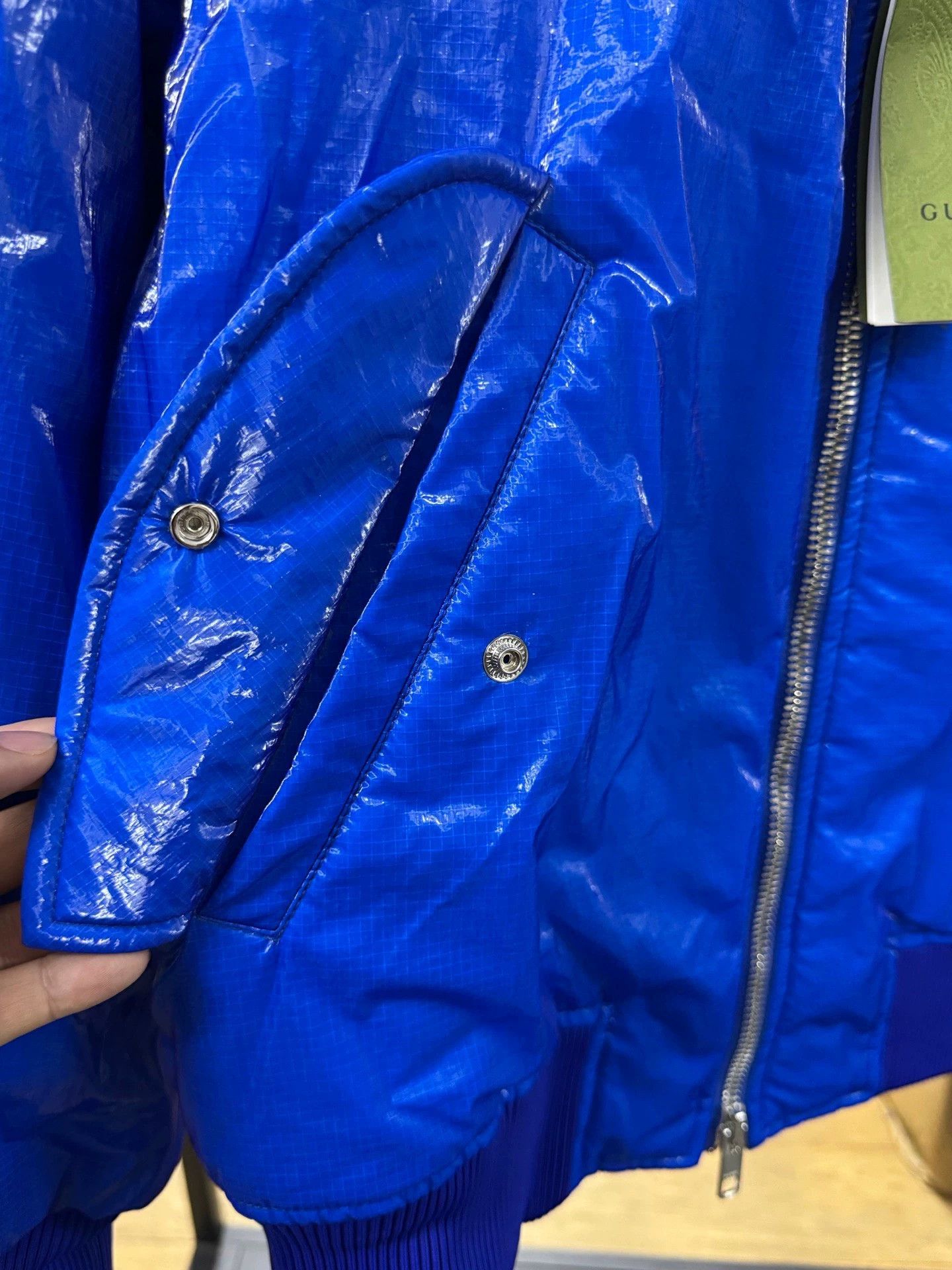 Gucci gucci men's bomber jacket in blue Size US L / EU 52-54 / 3 - 4 Thumbnail
