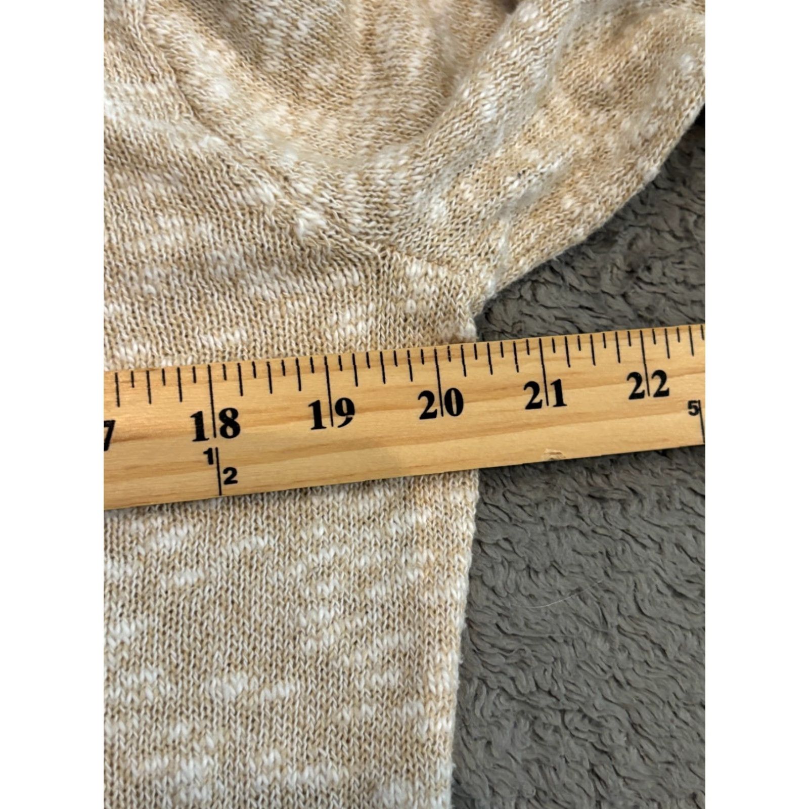J.Crew J.CREW Sweater Womens Small Beige Speckled Crew Neck Knit Long Sleeve Pullover Size S / US 4 / IT 40 - 3 Thumbnail