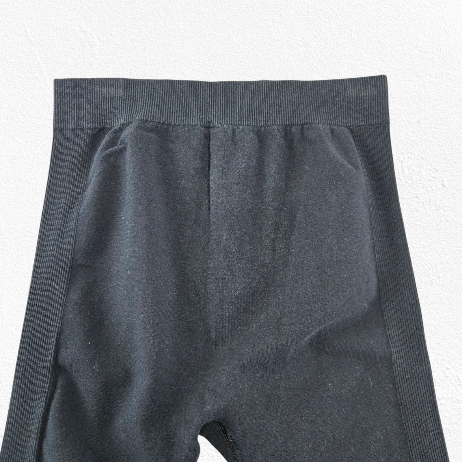 Allsaints Bri Seamless Ribbed Leggings Black Size Small Size 22" - 4 Thumbnail