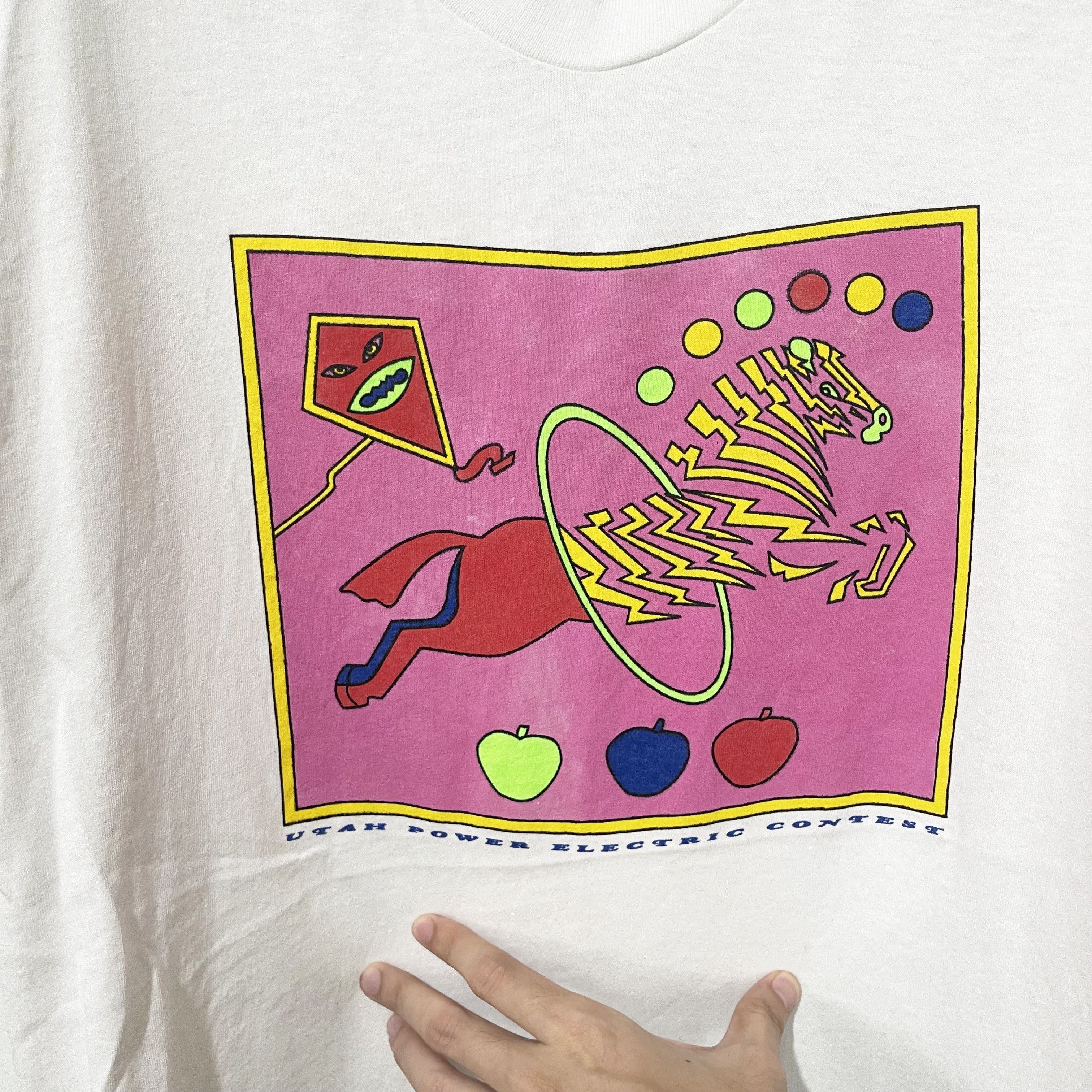 Vintage Vintage 90s Utah Horse Psychedelic art Shirt Size US M / EU 48-50 / 2 - 2 Thumbnail
