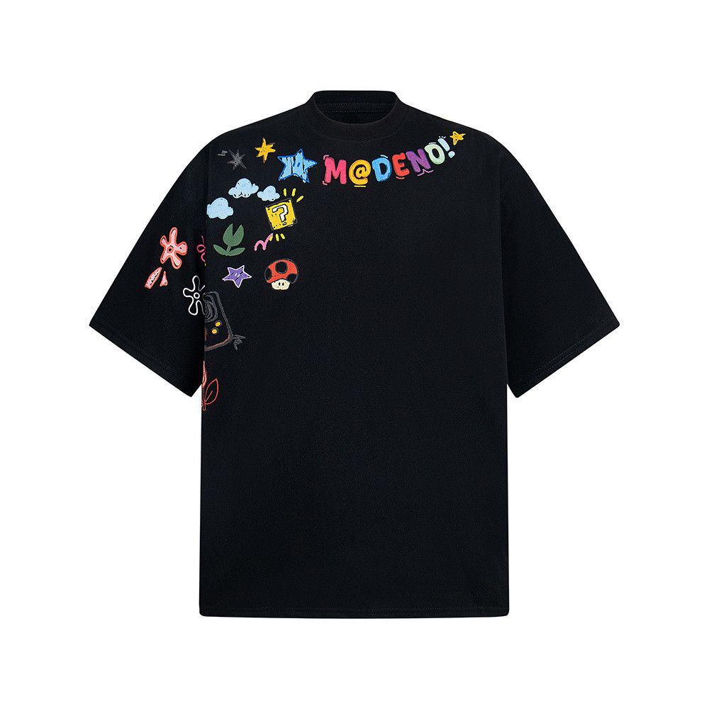 Japanese Brand American-Style Creative Cartoon Graffiti Print T-Shirt Size US M / EU 48-50 / 2 - 1 Thumbnail