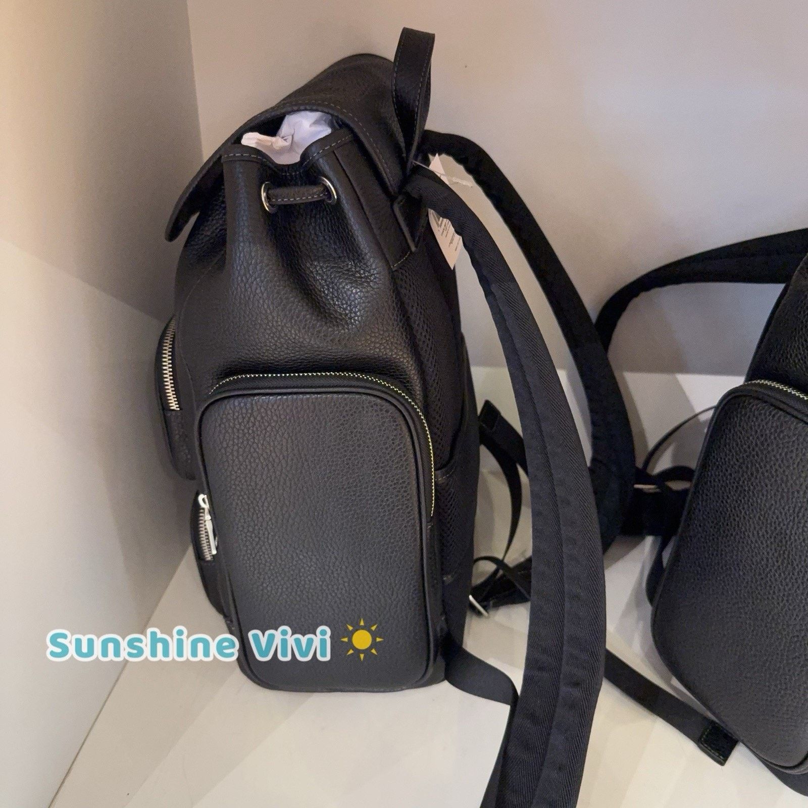 Coach NWT Coach Finn Backpack CDC72 Soft Pebble Leather Black Size ONE SIZE - 7 Thumbnail