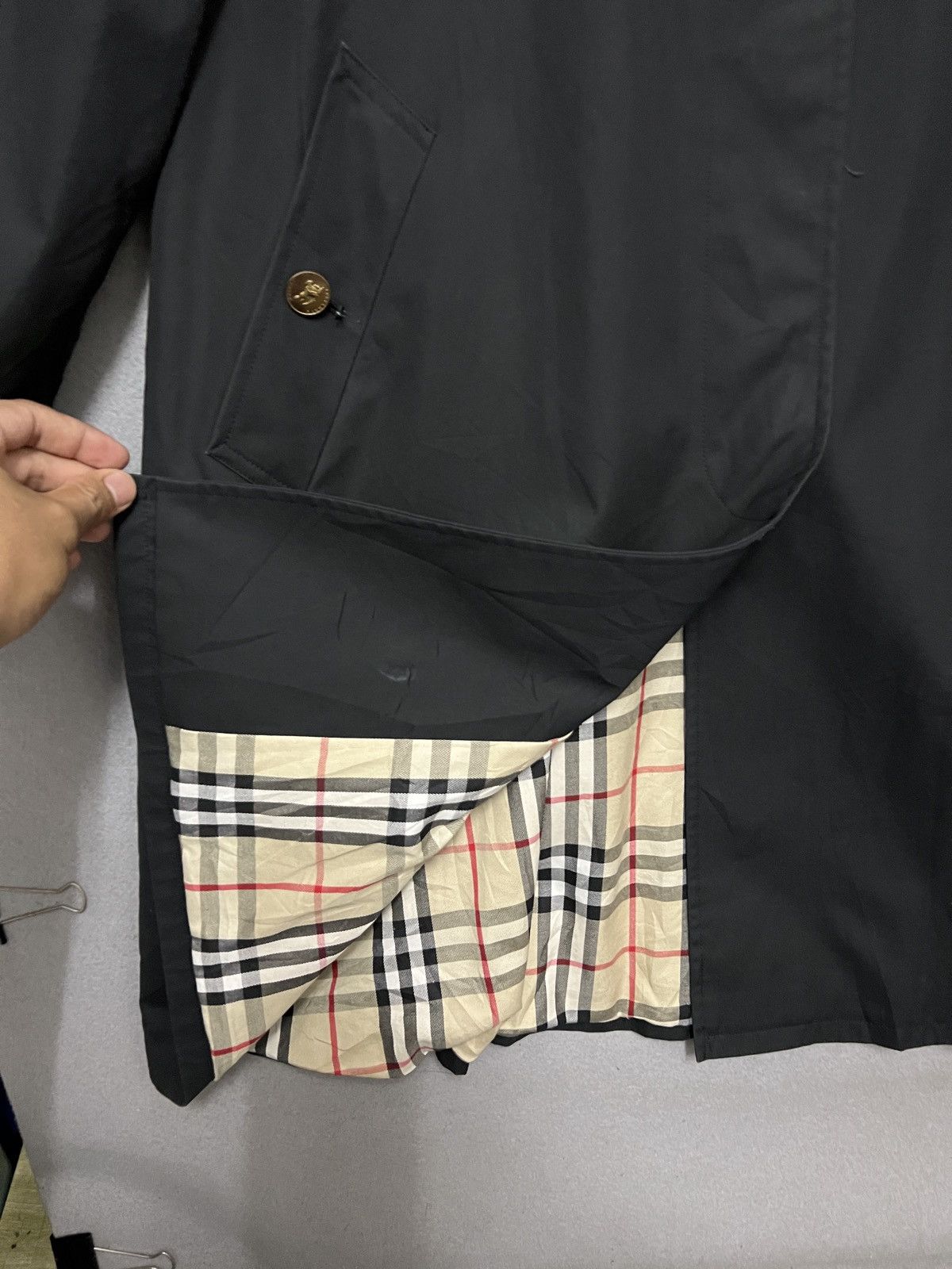 Burberry 544. Vintage Burberrys Trench Coat Iconic Button Size ONE SIZE - 7 Thumbnail