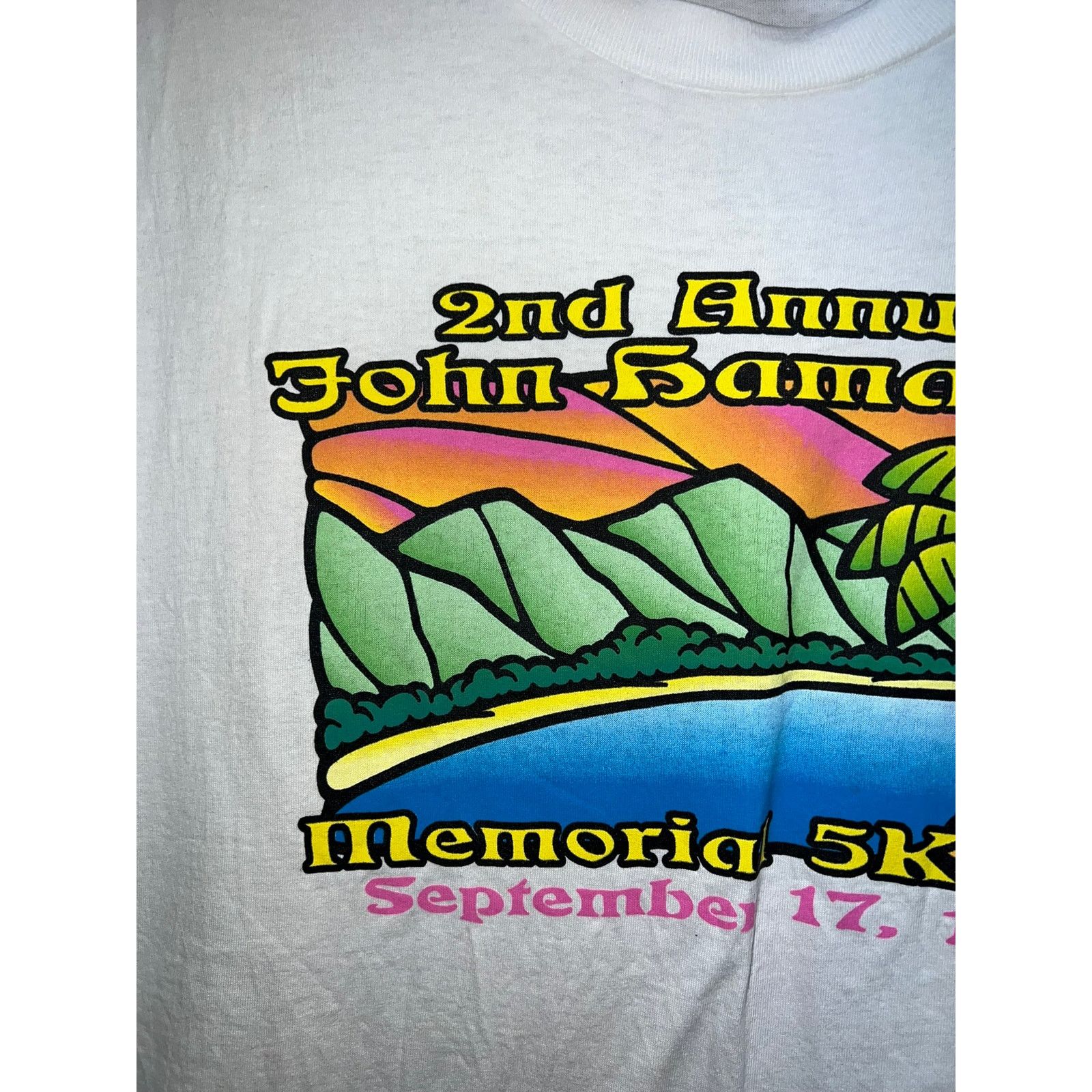 Hanes Vintage Hawaii Shirt 2nd John Hamacher Memorial 5K Run XL Size US XL / EU 56 / 4 - 2 Thumbnail