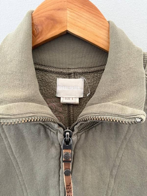 Diesel VTG CROPPED WASHED DIESEL HOODIE AVANT GARDE Y2K Size US M / EU 48-50 / 2 - 8 Thumbnail