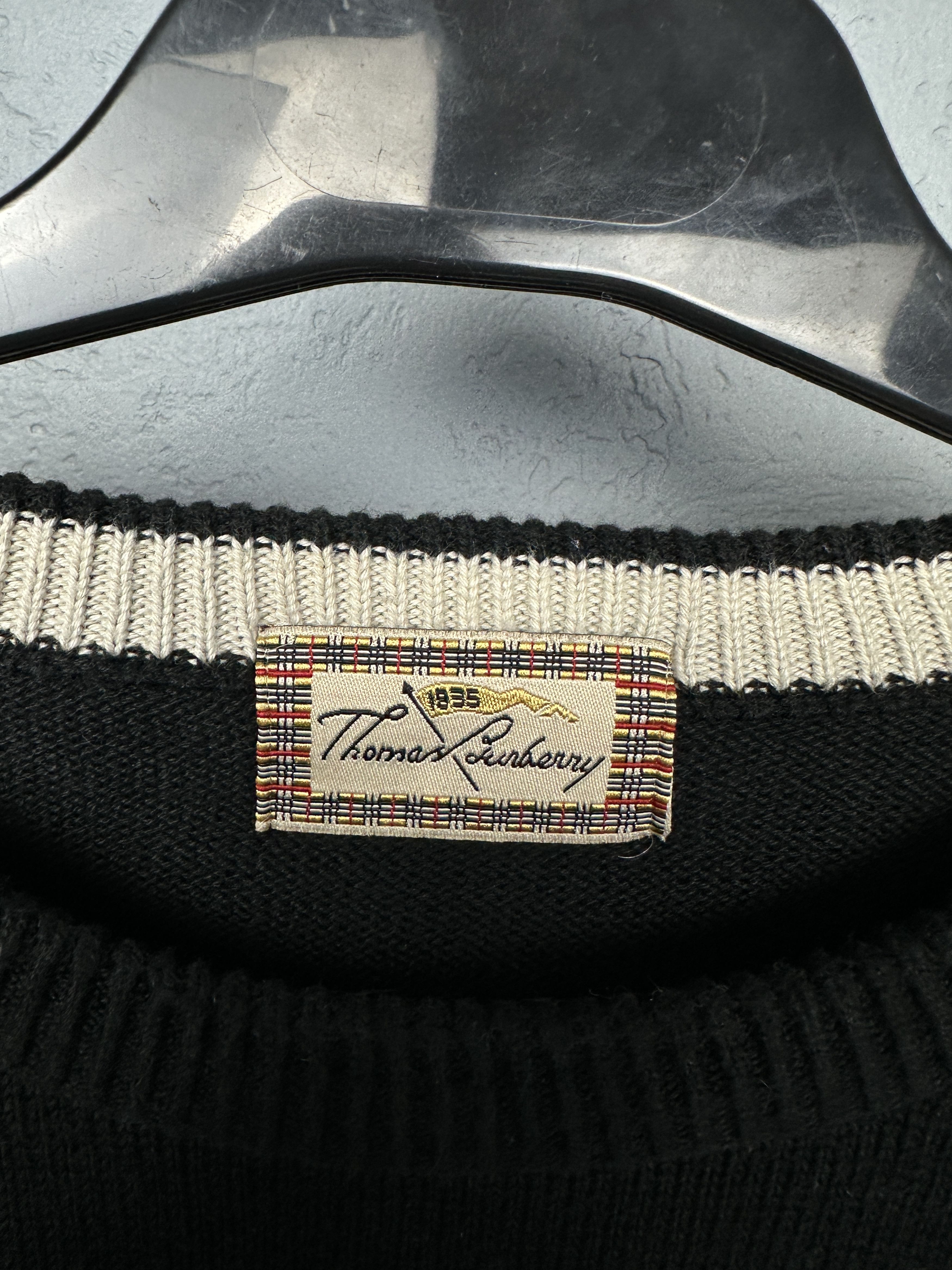 Burberry Thomas Burberry Vintage Mens Crew Neck Sweater Size US XL / EU 56 / 4 - 4 Thumbnail