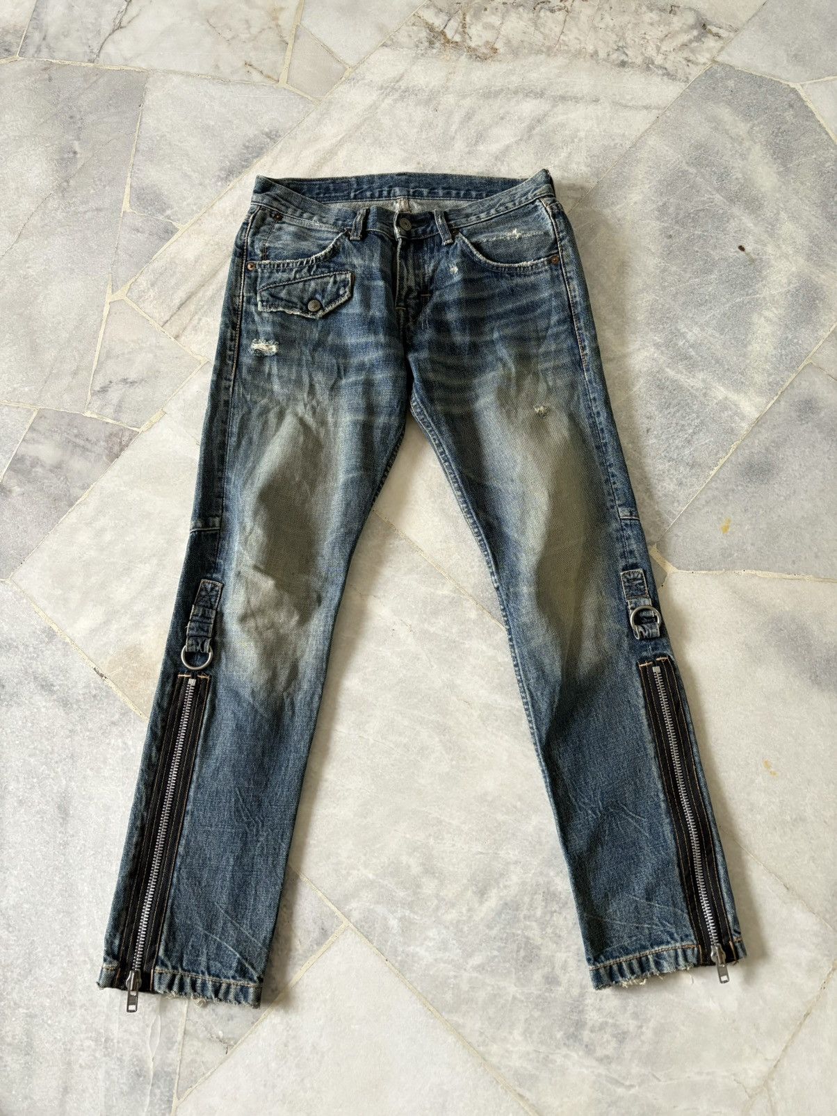 Designer × Japanese Brand × Vintage 90s RNA Bondage Jeans Size US 28 / EU 44 - 1 Thumbnail