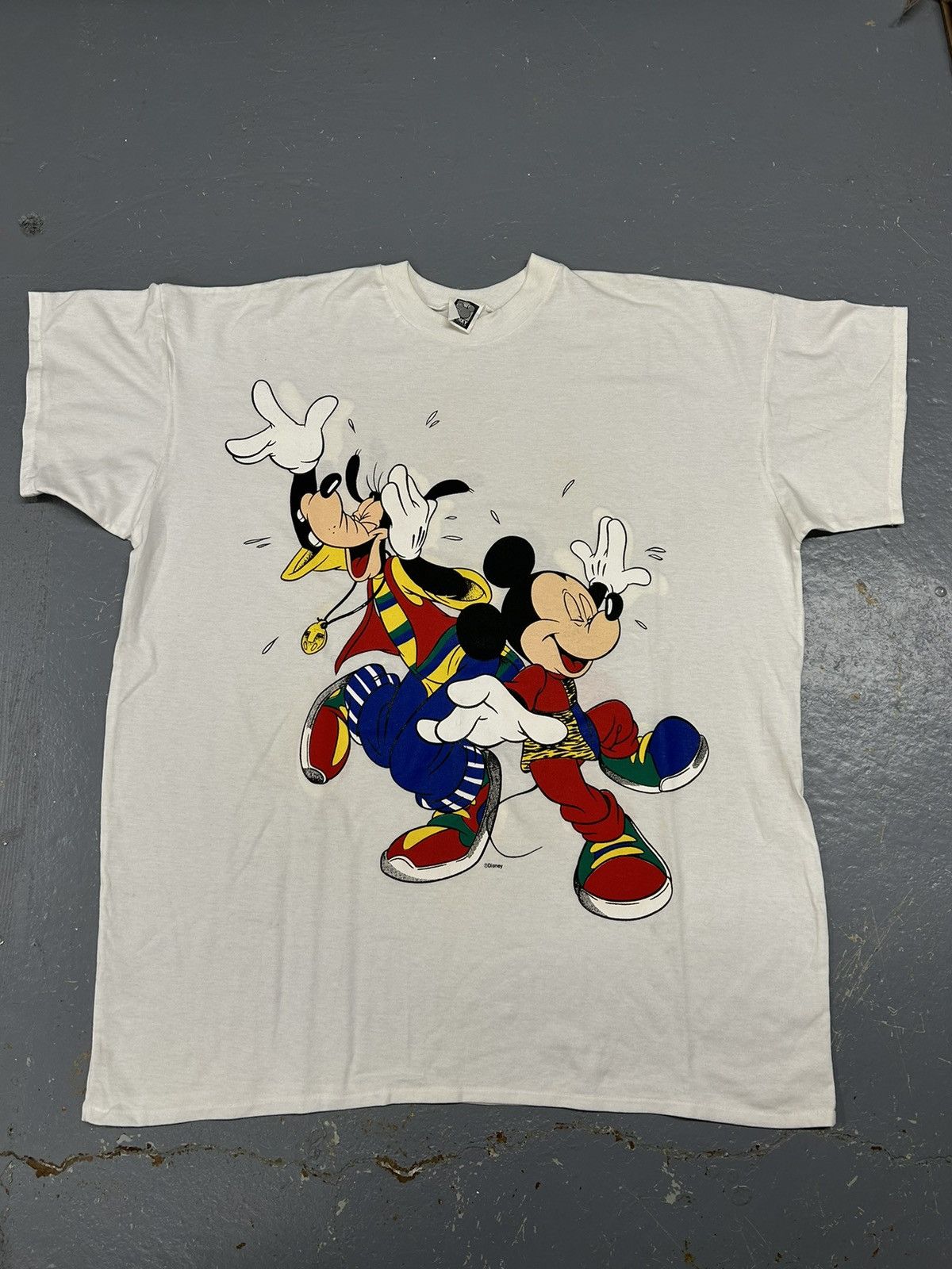 Disney × Mickey Mouse × Vintage Crazy Vintage 90s Double Sided Mickey Mouse Disney Tee Shirt Size US XXL / EU 58 / 5 - 1 Thumbnail
