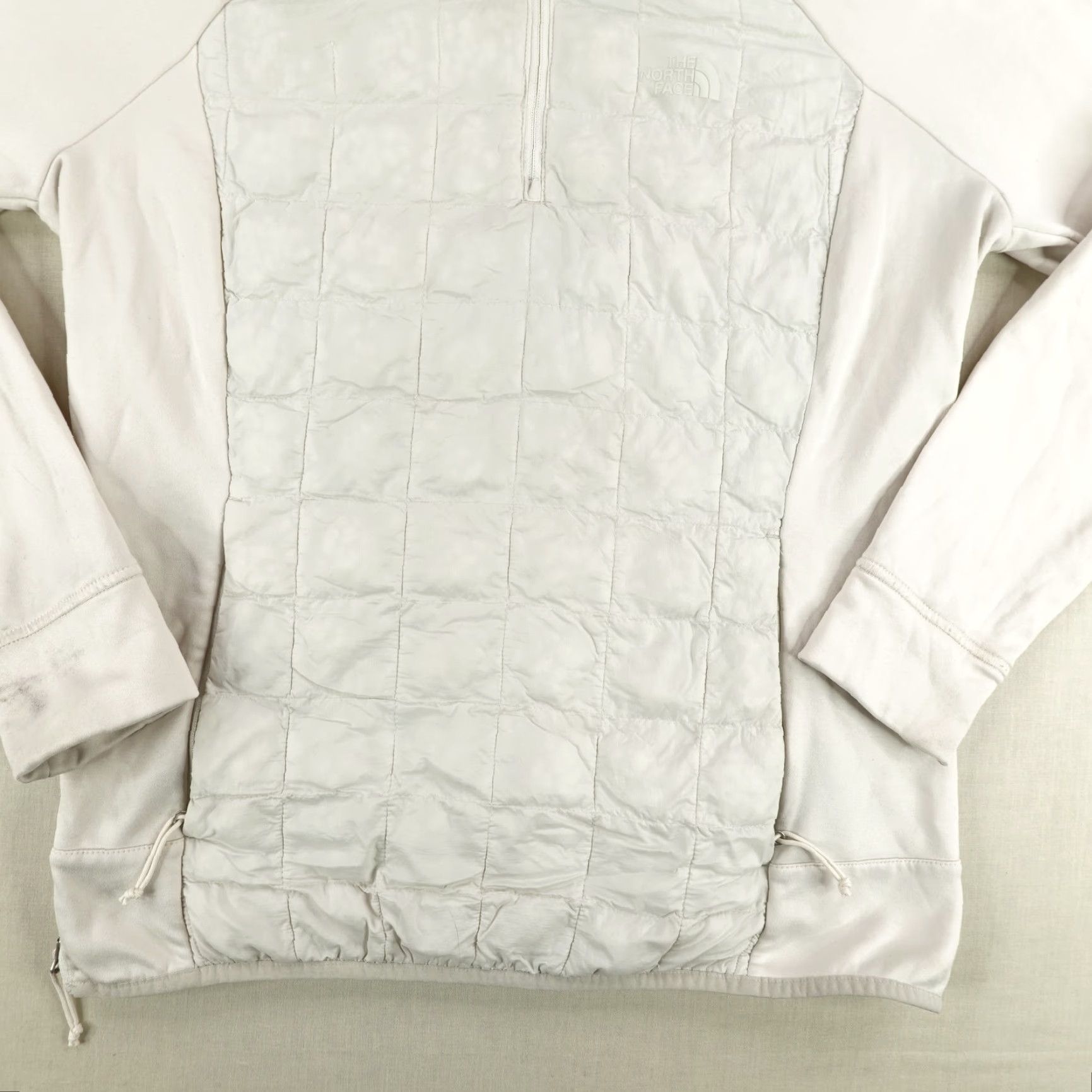 The North Face North Face Jacket Womens Large Hybrid 1/4 Zip Hoodie ThermoBall Eco Pullover ^ Size L / US 10 / IT 46 - 3 Thumbnail