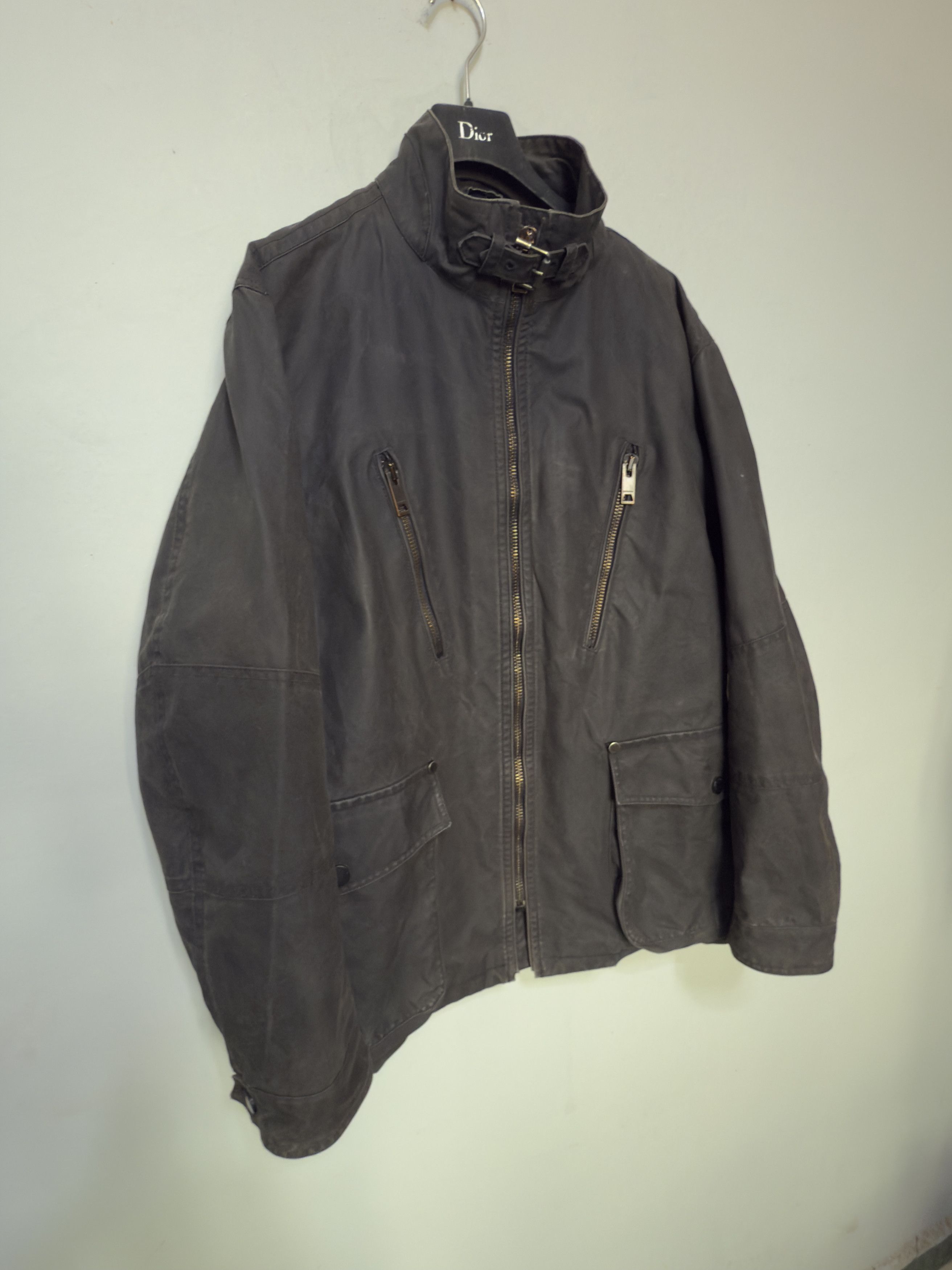 Burberry 🔥 burberry rare biker down jacket waxed novacheck size L Size US L / EU 52-54 / 3 - 3 Thumbnail