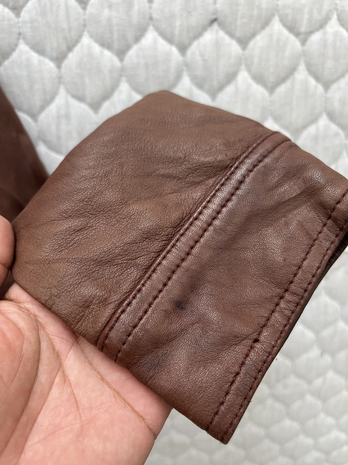 Genuine Leather 🔥🔥🔥ARCHIVE BLUE WORK LAMB SKIN LEATHER JACKET Size US S / EU 44-46 / 1 - 16 Thumbnail