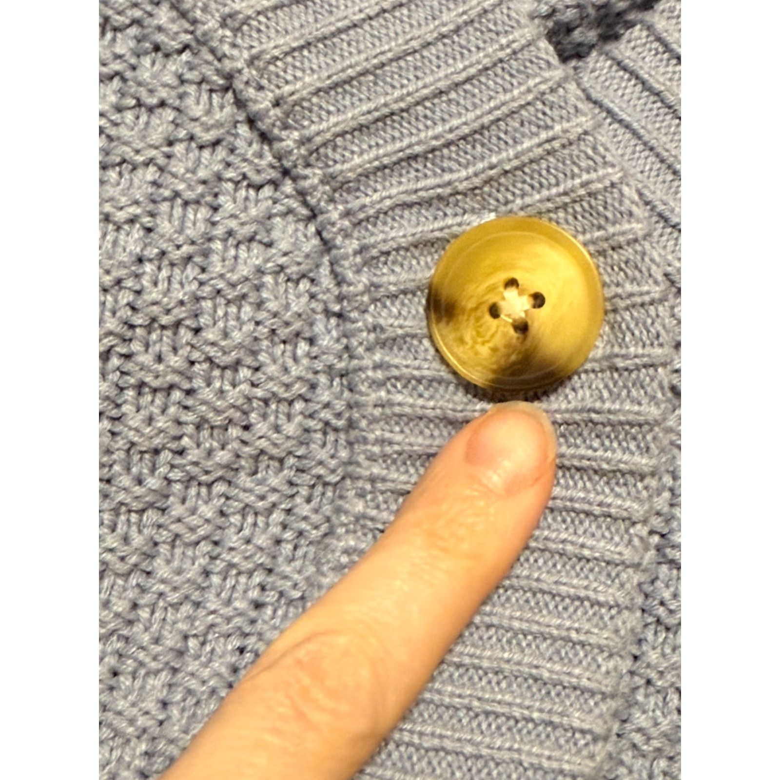 Vintage SO Sweater Women’s Small Blue Button Up Cardigan Knit Shirt? Size S / US 4 / IT 40 - 6 Thumbnail