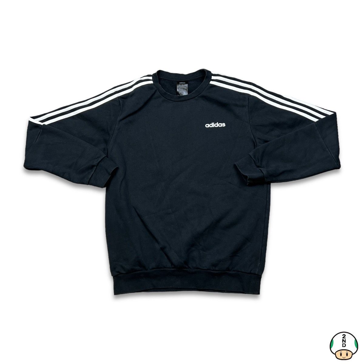 Adidas Adidas Sweatshirt Essential Stripe Spell Out Pullover Crew Size US M / EU 48-50 / 2 - 1 Thumbnail
