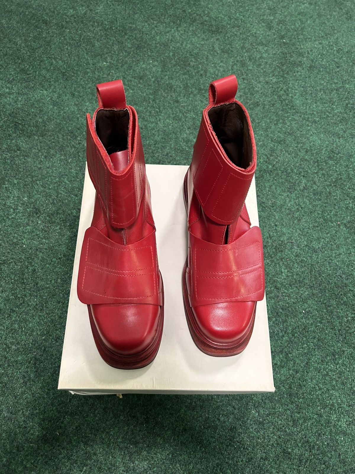 Dirk Bikkembergs × Vintage AW96 Dirk Bikkembergs Red Strap Boots Size US 8.5 / EU 41-42 - 13 Thumbnail