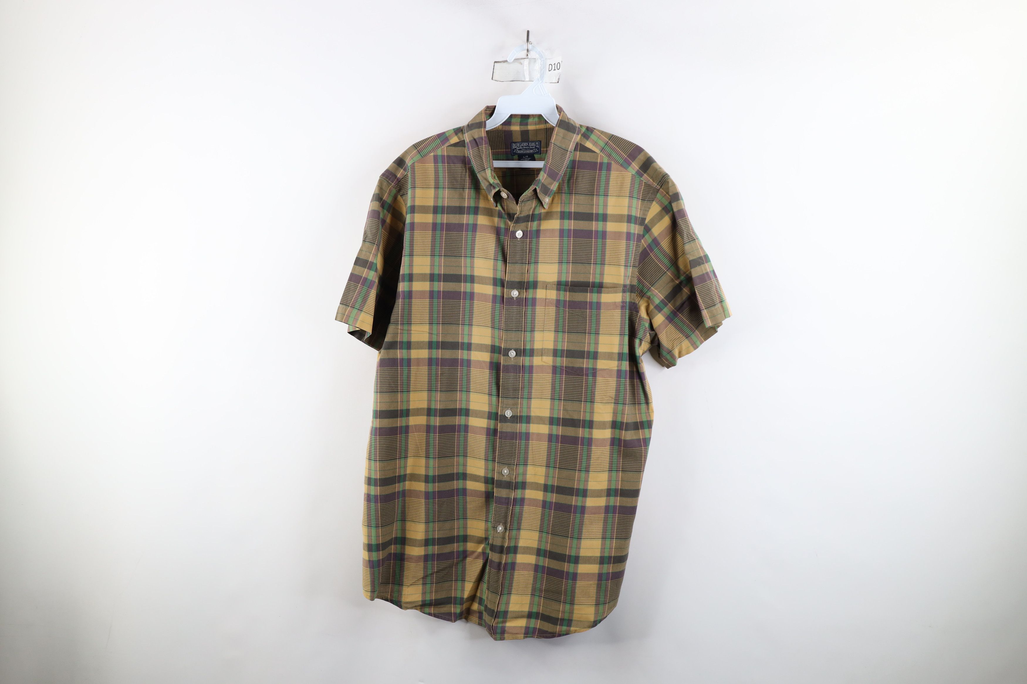 Polo Ralph Lauren Vintage 90s Ralph Lauren Short Sleeve Collared Button Shirt Size US L / EU 52-54 / 3 - 1 Thumbnail